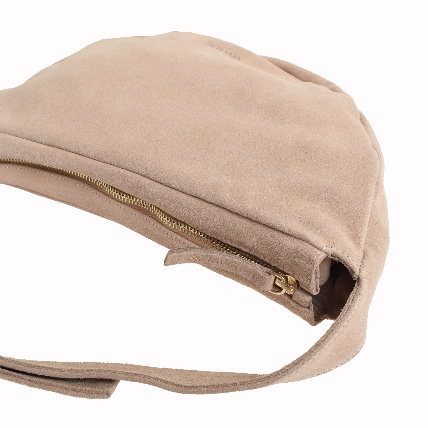 Ann Kurz Soft Half Moon Tasche in Beige von Ann Kurz Detail