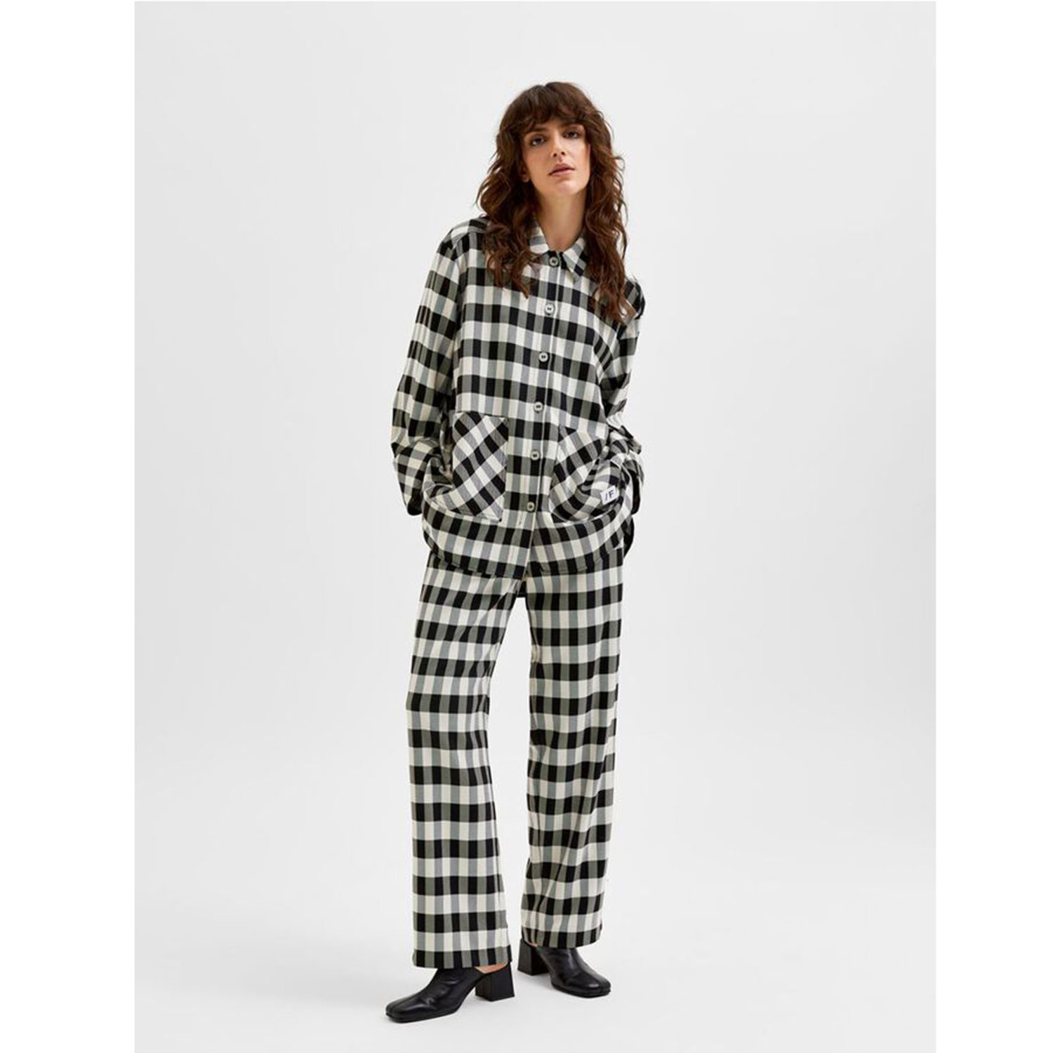 Selected Femme Kali Hose Black Sandshell