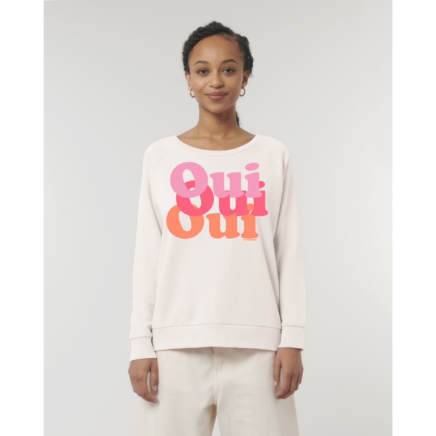 La Garçonne Vetements Oui Ltd. Sweater Raglan Vintage White