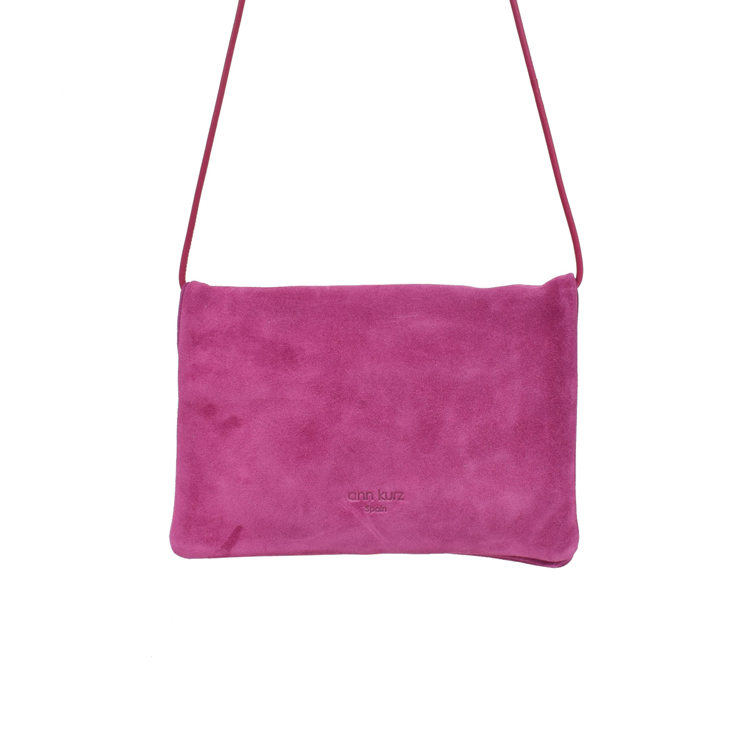 Ann Kurz Fold Over Double Compartment Ann Kurz Tasche Pink vorne