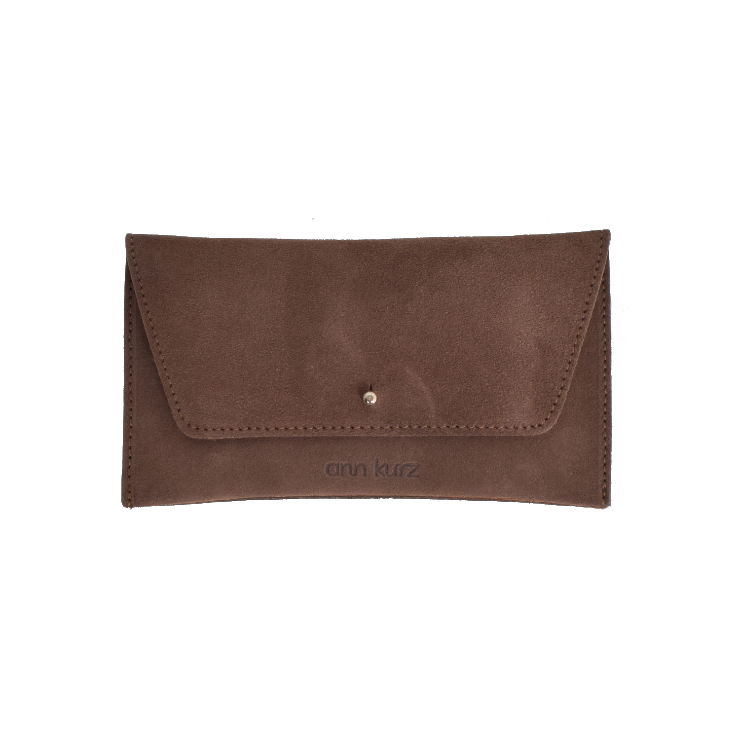 Ann Kurz Mini Envelope Portemonnaie Suede Fango