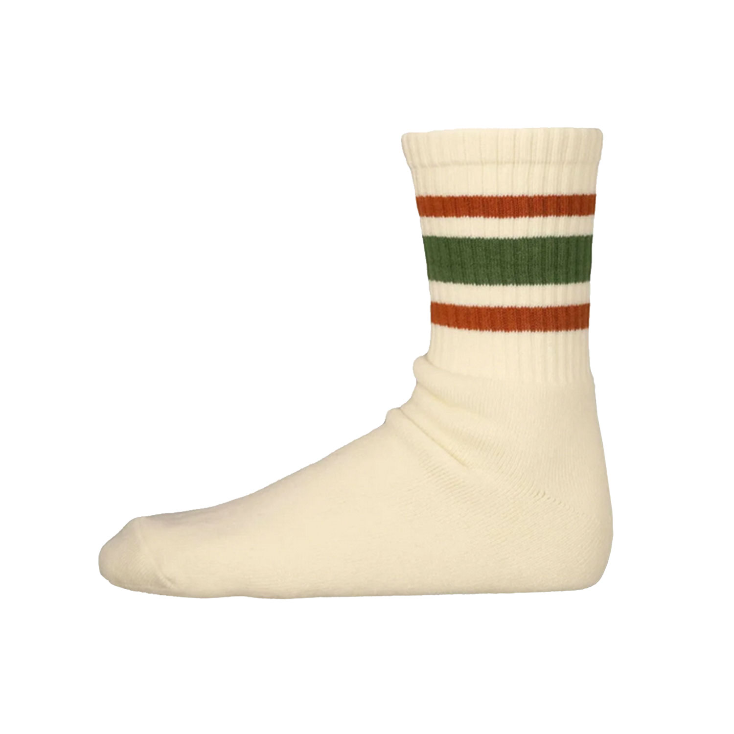 Decka 80's Skater Decka Socken Beige Grün seite