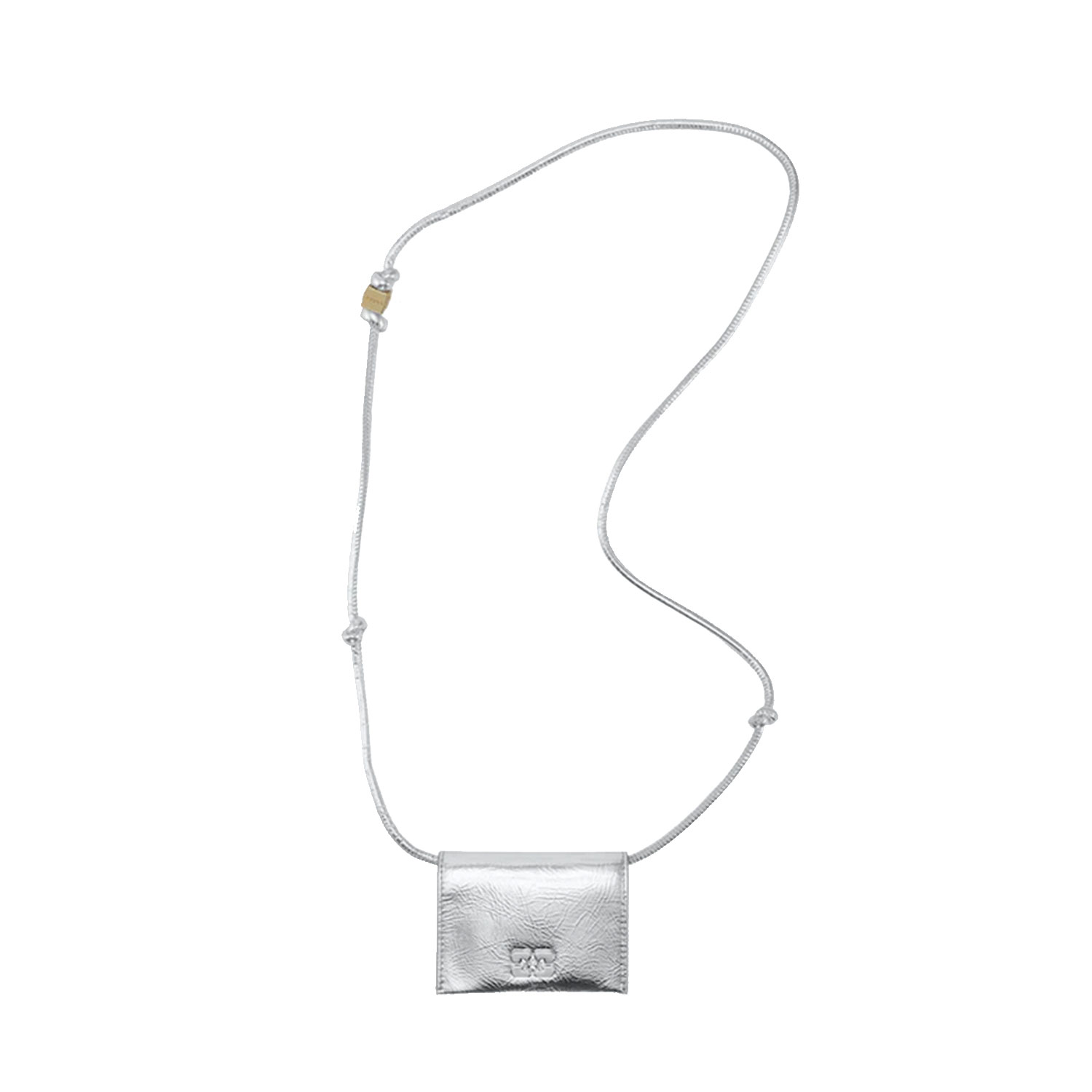 Bou Portemonnaie On Strap Silver