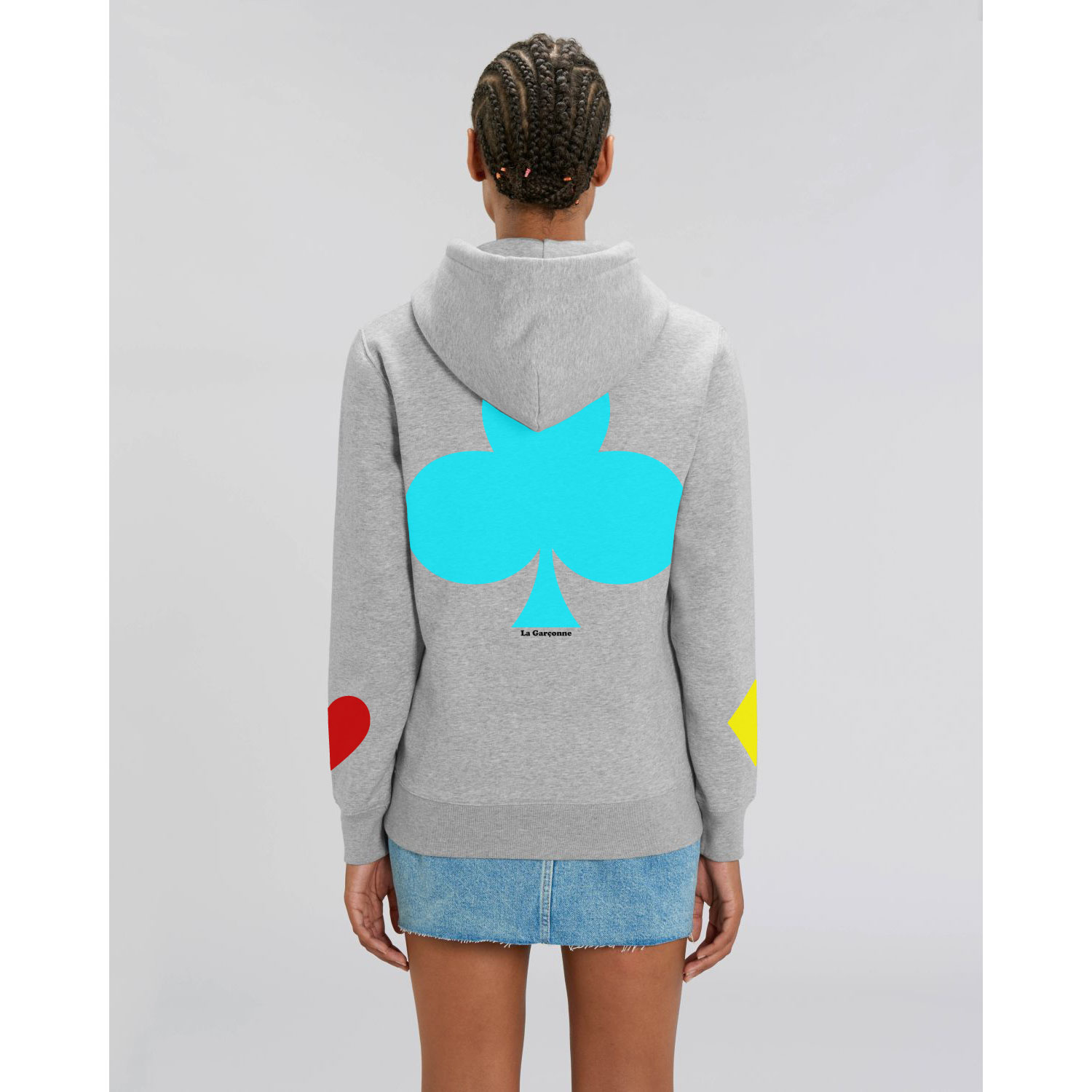 La Garçonne Vetements Aces Hoody CYMK Light Grey