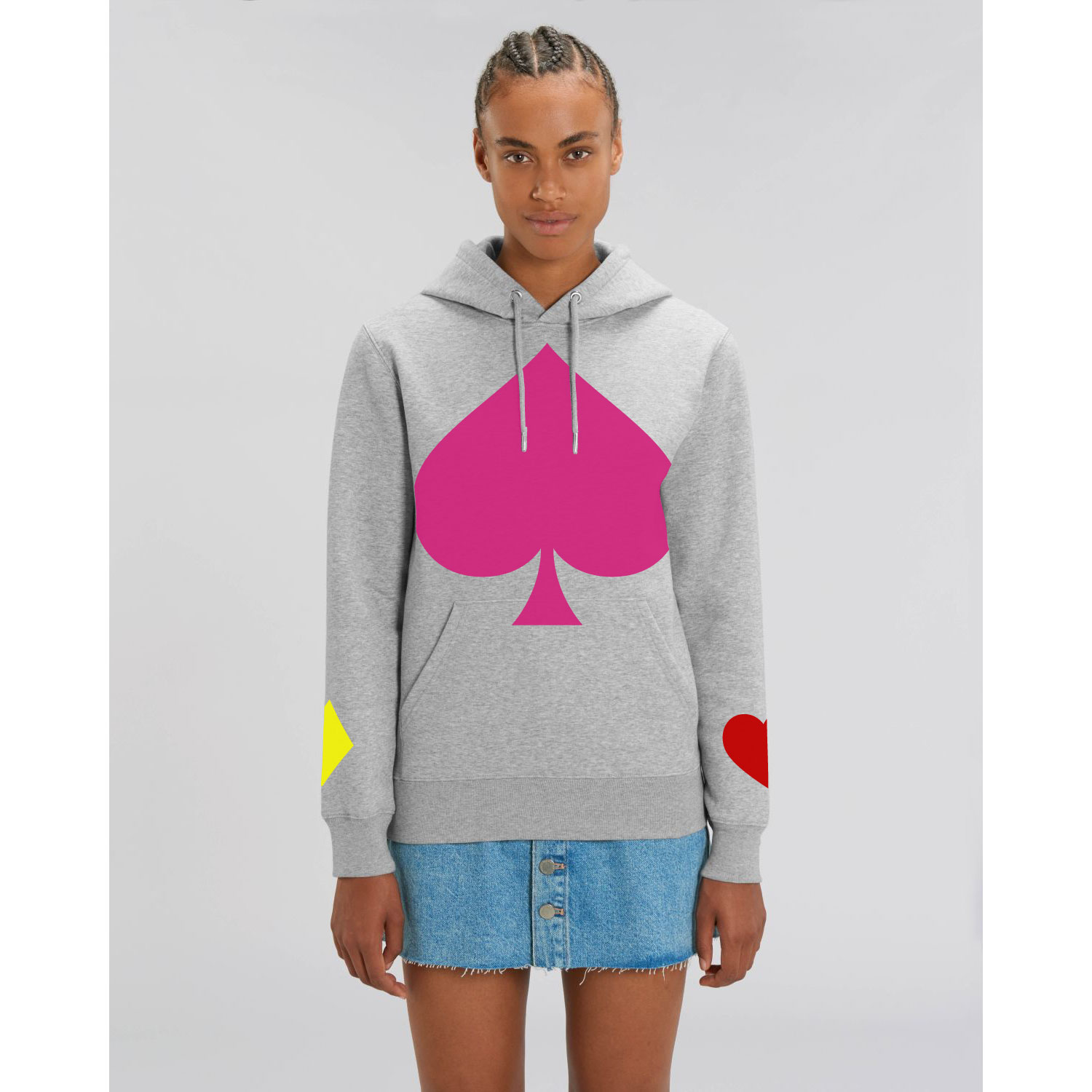 La Garçonne Vetements Aces Hoody CYMK Light Grey