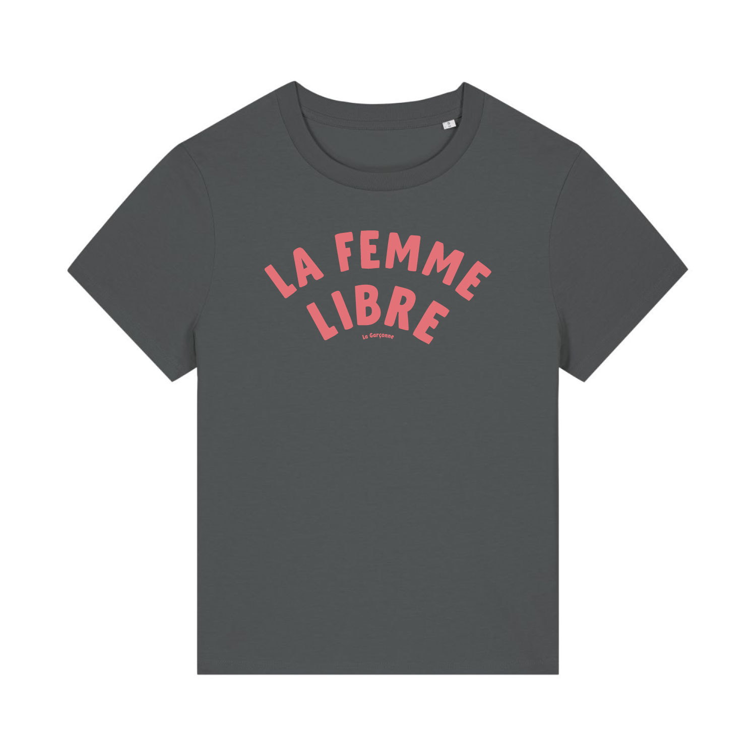 La Garçonne Vetements La Femme Libre T-Shirt Anthracite/Peach