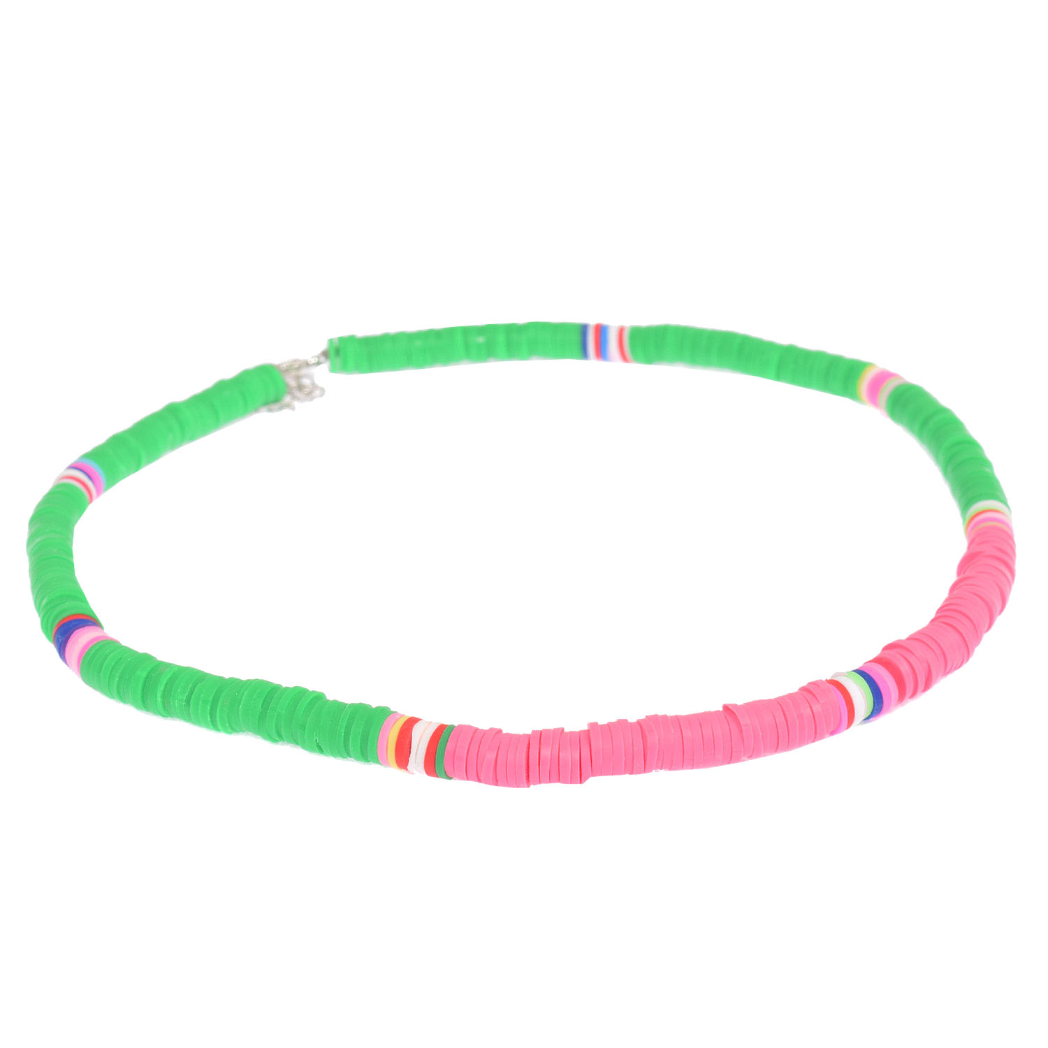 La Garçonne Bijoux Biarritz Halskette Vert et Rose