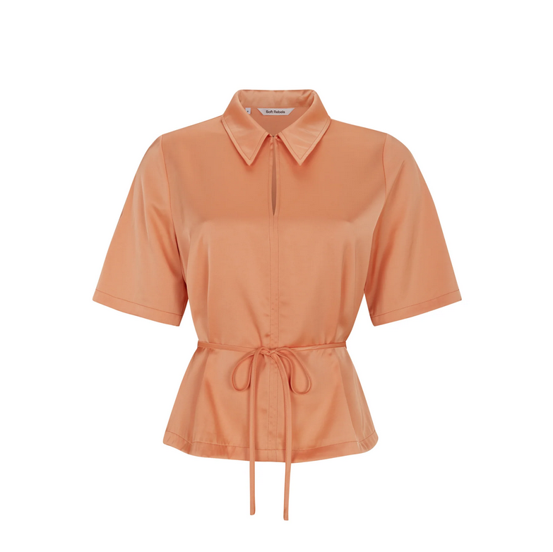 Soft Rebels Mallow Bluse Coral Reef