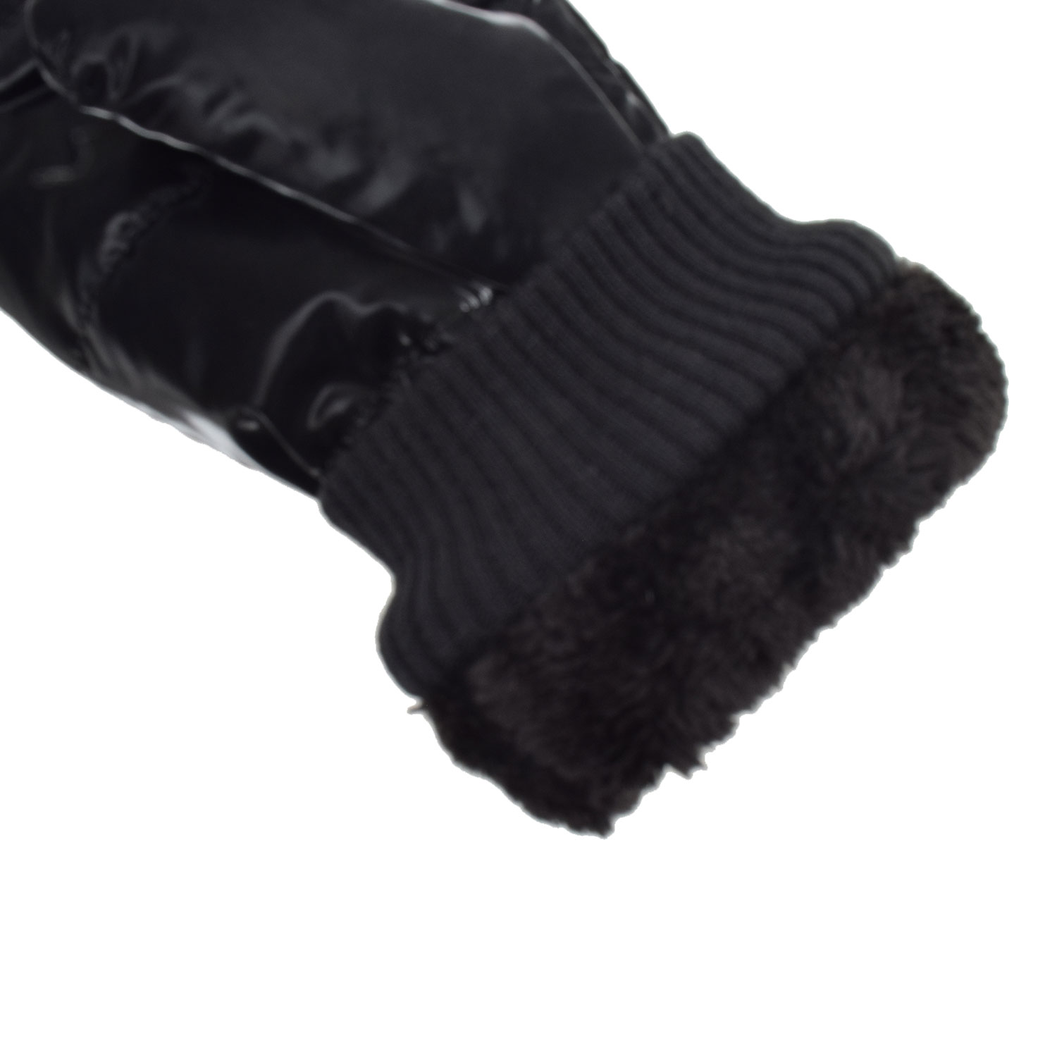 La Garçonne Accessoires Bojoran Fausthandschuh Schwarz Glanz