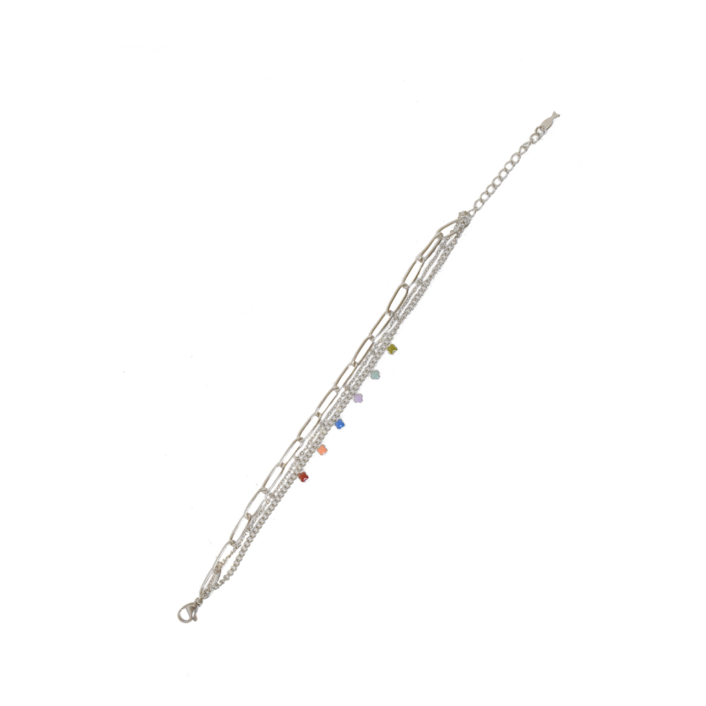 La Garçonne Bijoux Armband 3 Teilig La Garconne Bijoux Edelstahl Silber Vorne