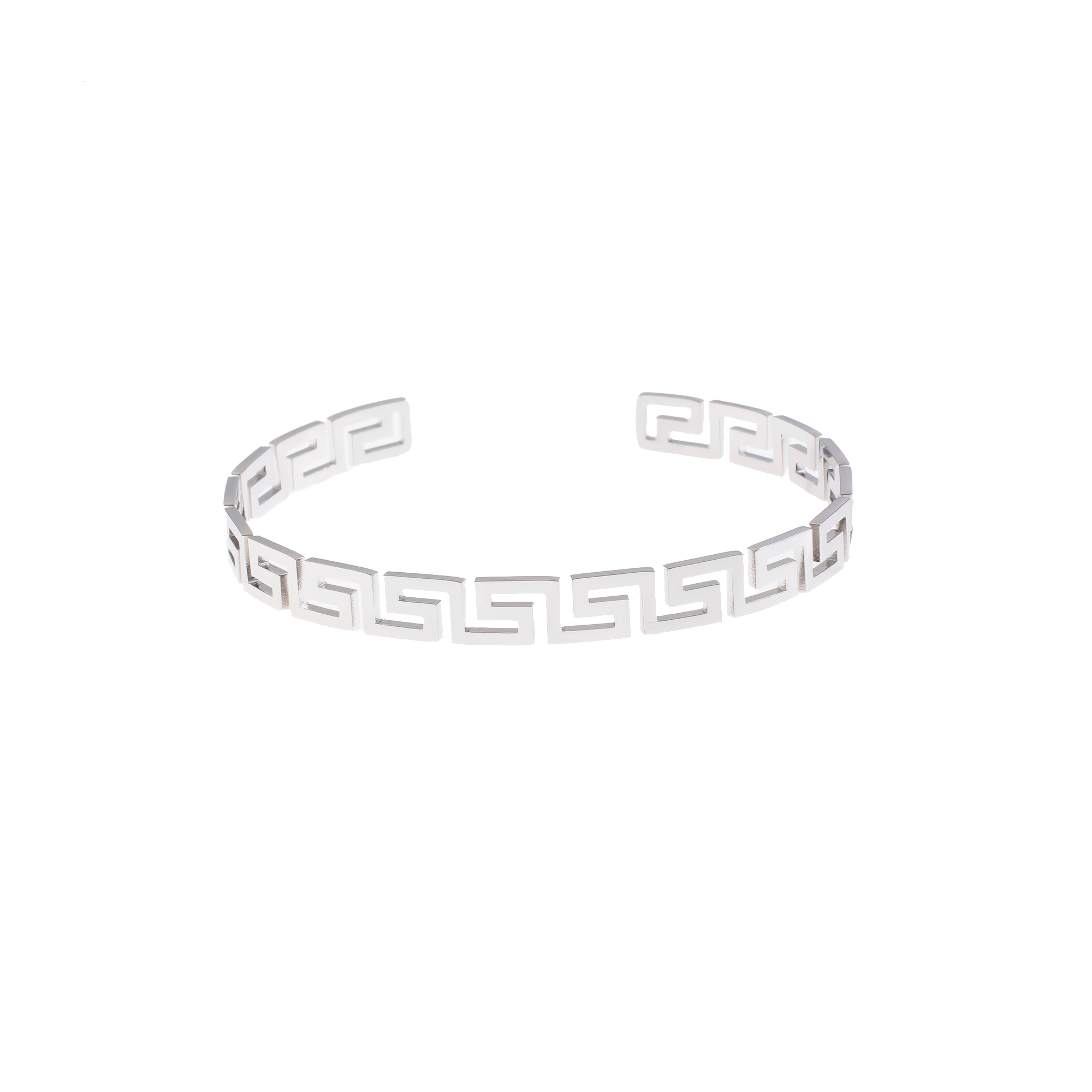 La Garçonne Bijoux Quadro Armreif Edelstahl Silber