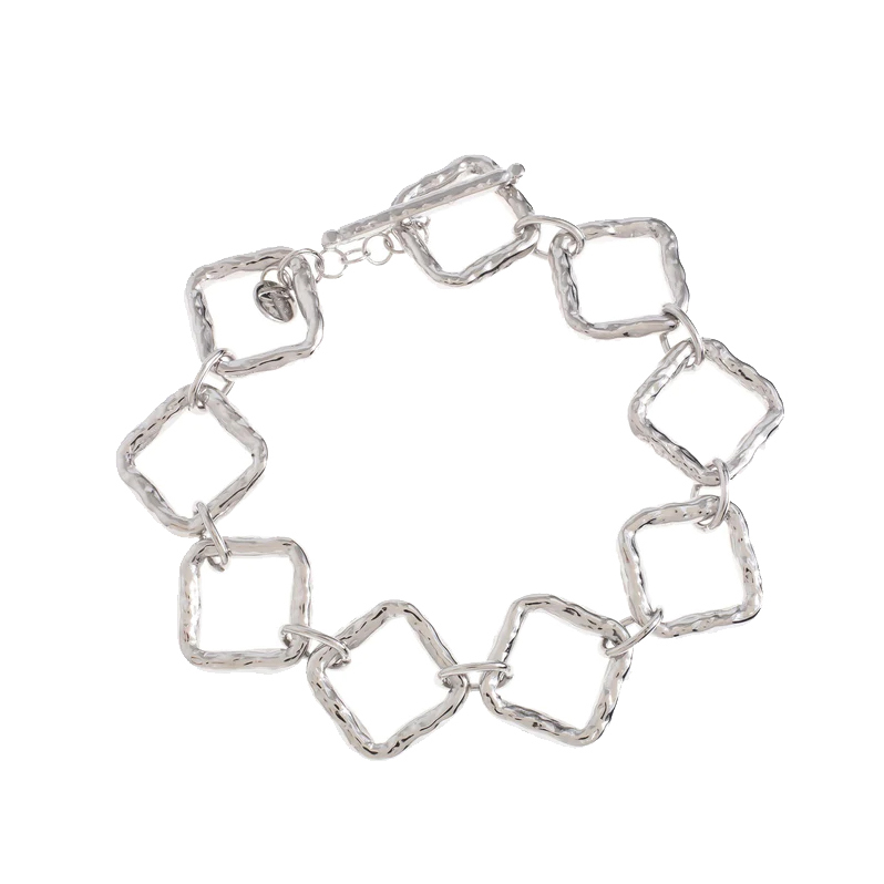 La Garçonne Bijoux Square Armband Edelstahl Silber