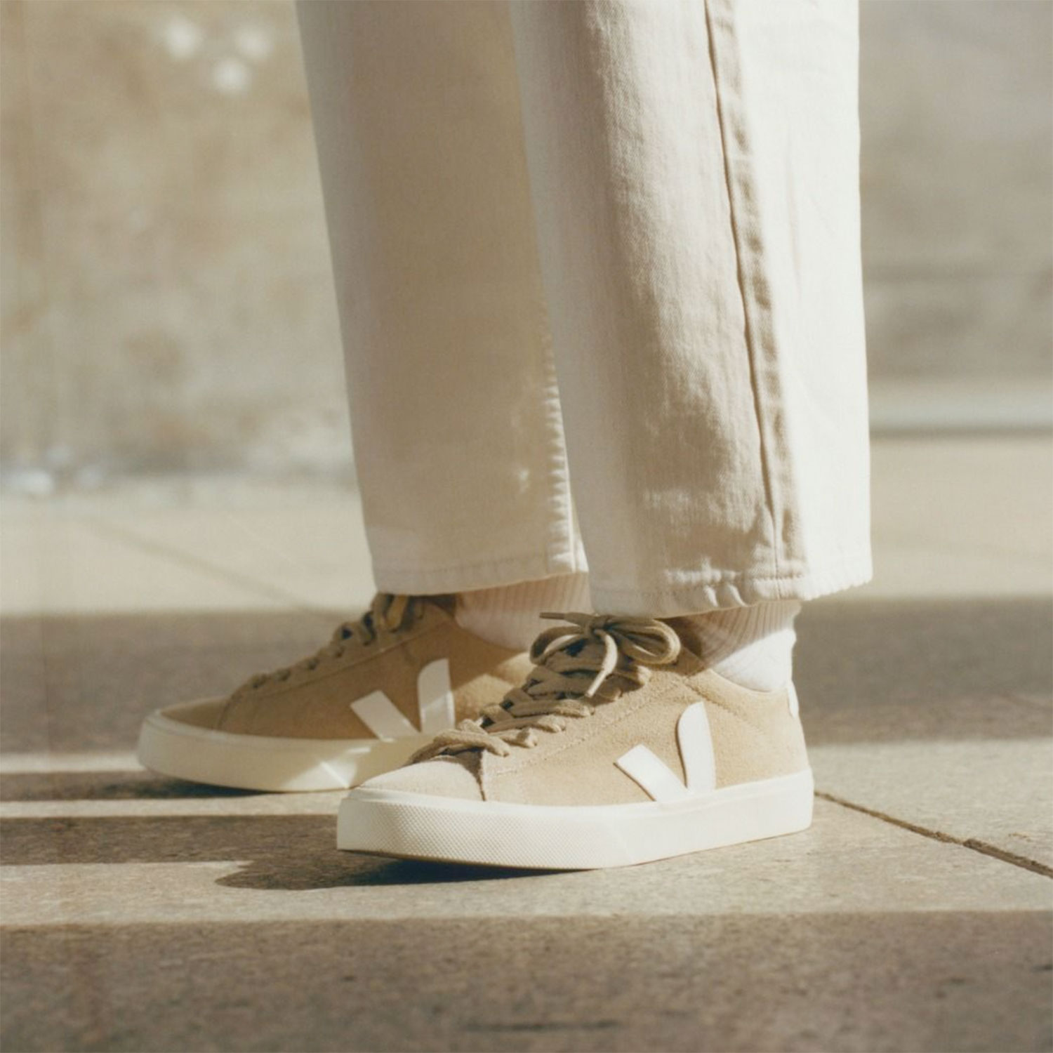 Veja Campo Suede Dune White