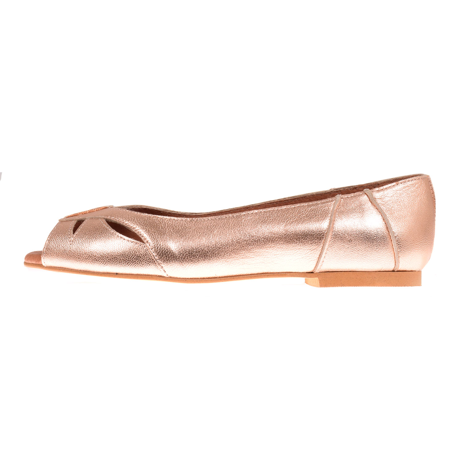 La Garçonne Veronica Metallic Copa La Garçonne Sandale Rosé Metallic seitlich