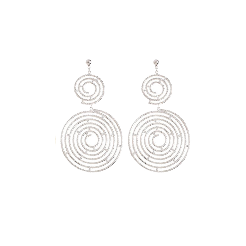 La Garçonne Bijoux Loop Ohrringe Edelstahl Silber