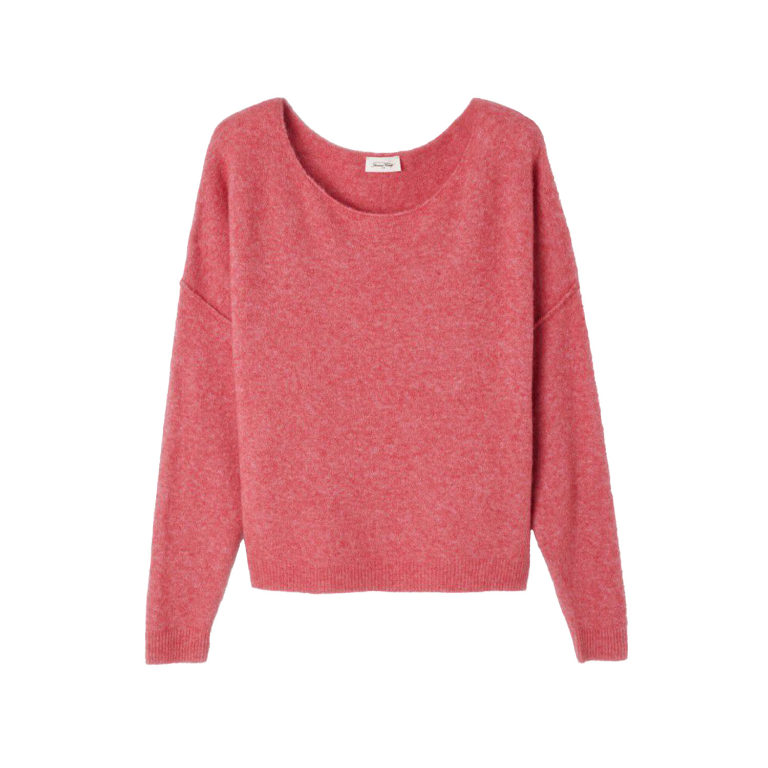 American Vintage Damsville Strickpullover in Weinrot von American Vintage vorne