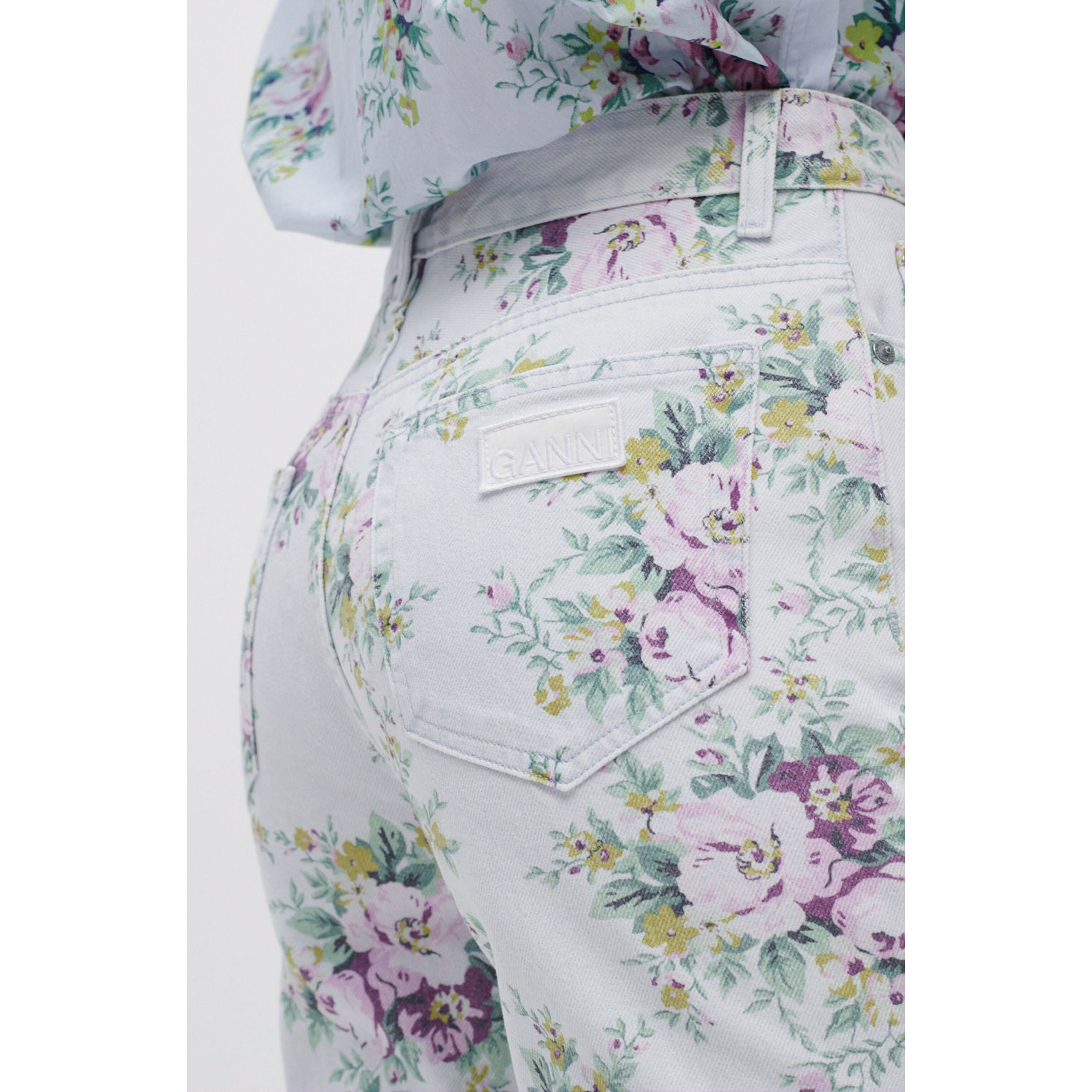 Ganni Betzy Ganni Jeans blau detail