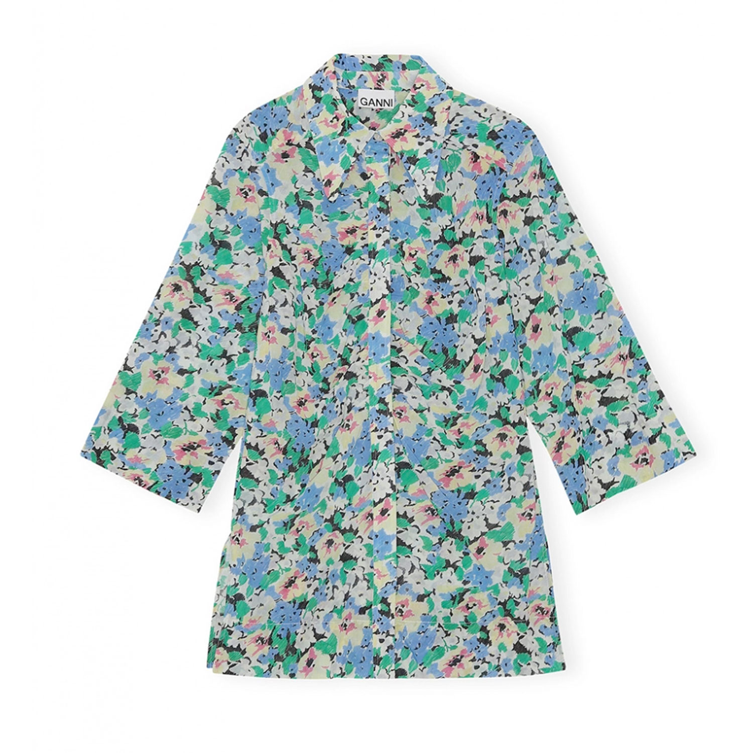 Ganni Hemdbluse Azure Blue