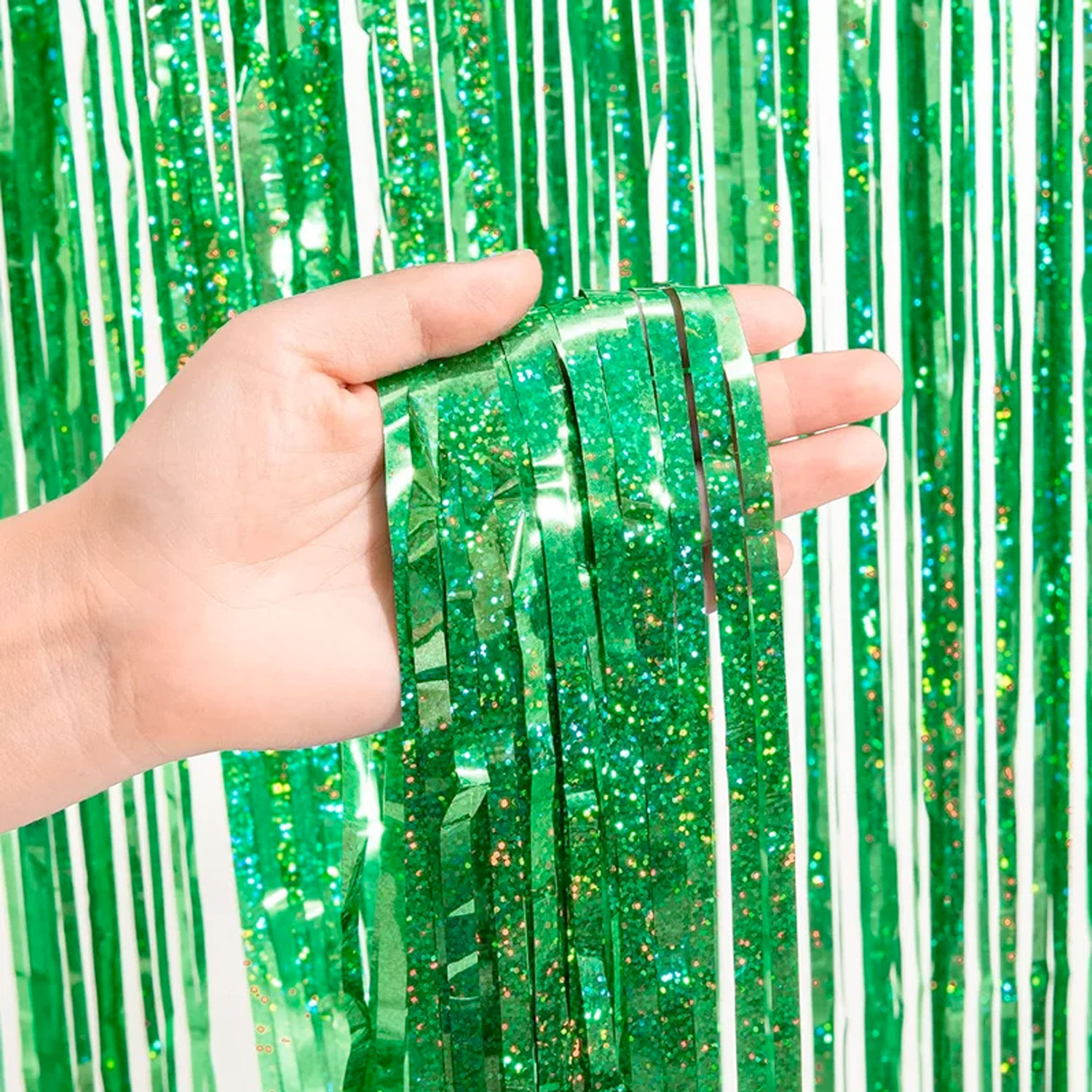 Glitzer Lametta Grün