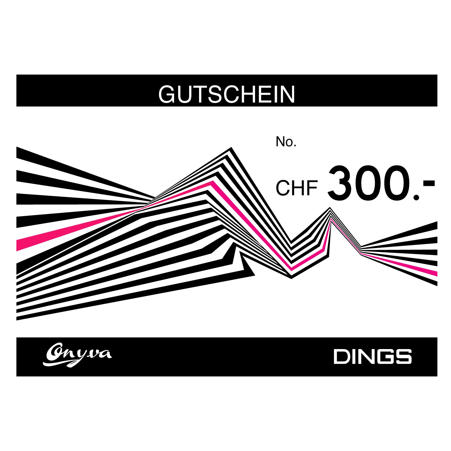 On y va Foto Geschenk Gutschein für den onlineshop onyva.ch und unseren Stores Wert CHF 300.-