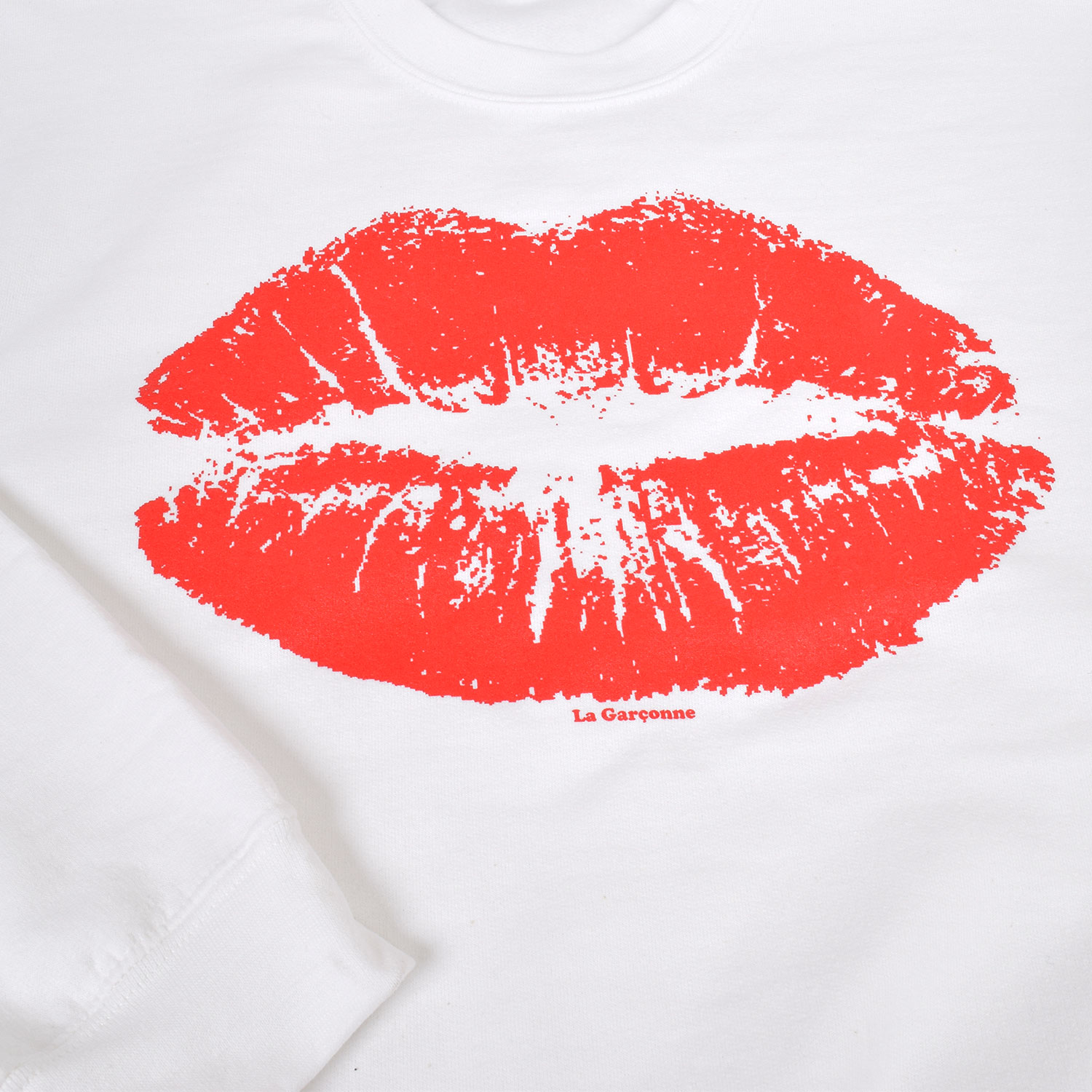 La Garçonne Vetements Kiss Kiss Sweater White