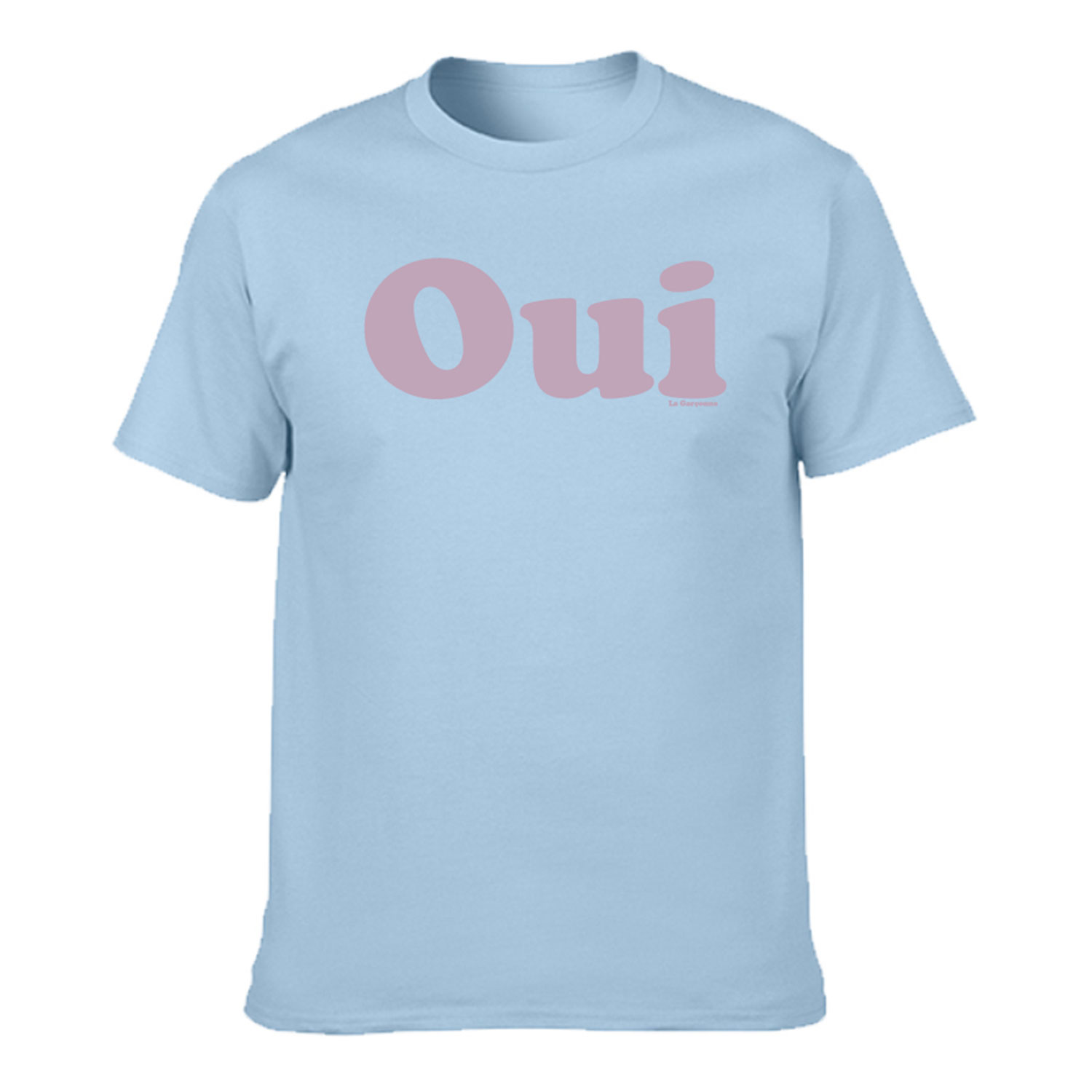 La Garçonne Vetements Oui Logo T-Shirt Hellblau