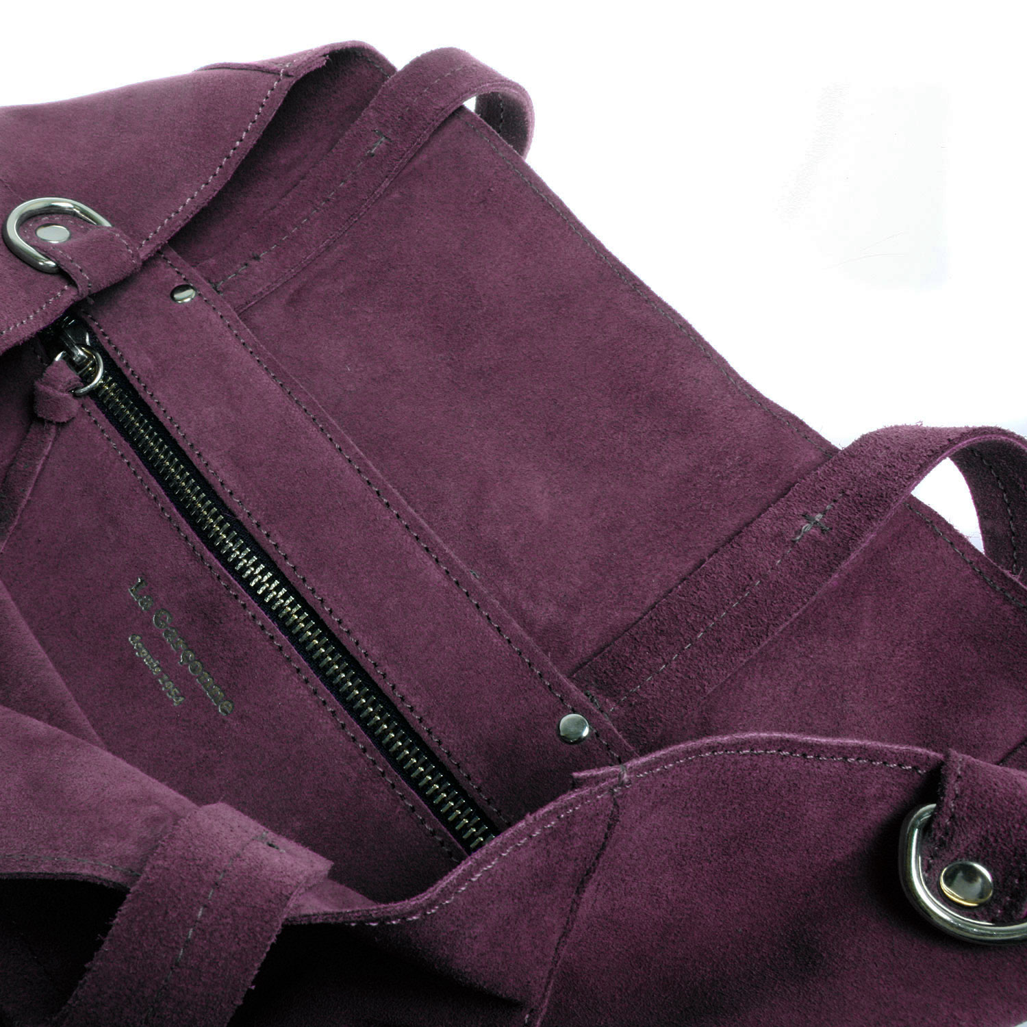 La Garçonne Accessoires Lucie La Garçonne Accessoires Tasche Aubergine Detail