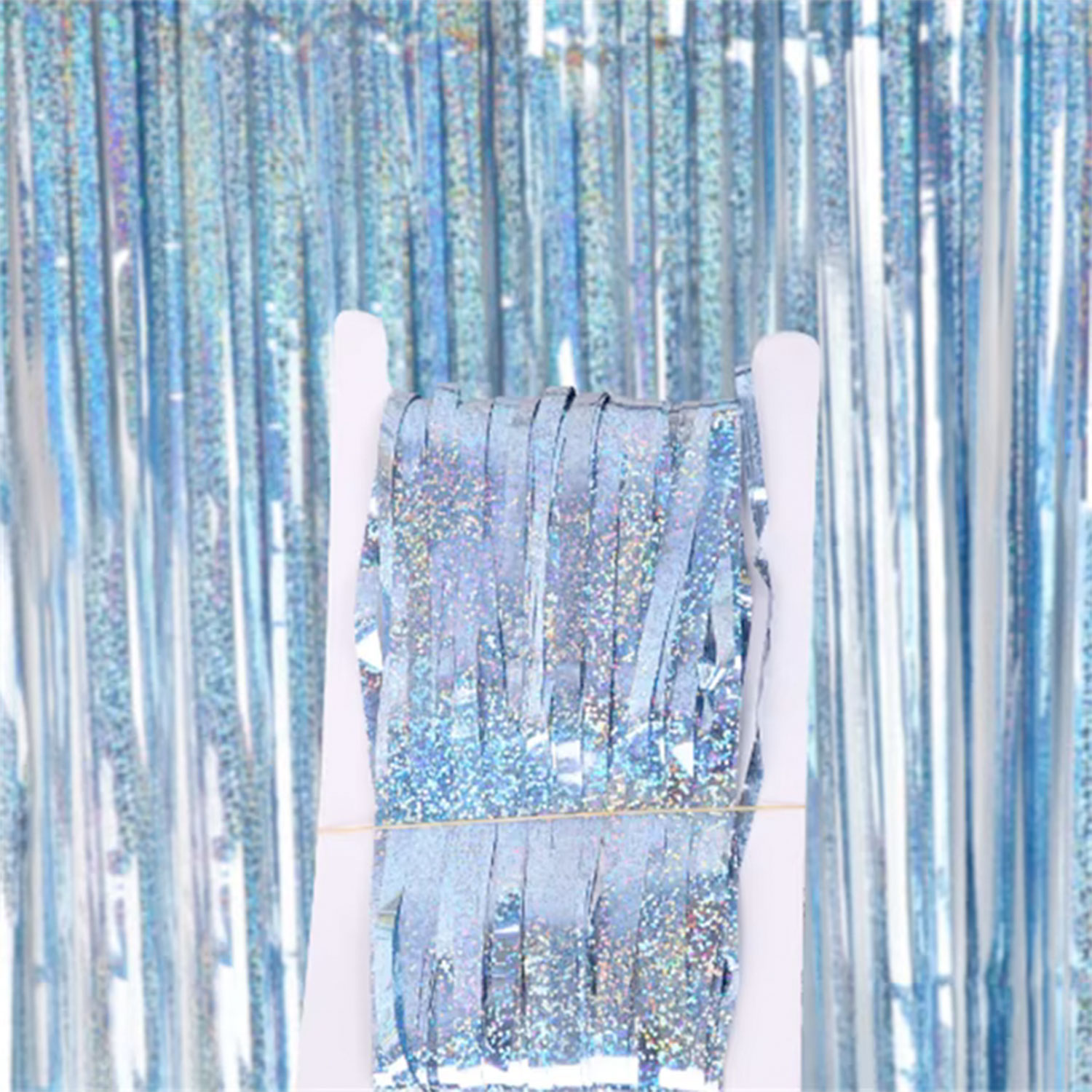 La Garçonne Home Glitzer Lametta Lake Blue