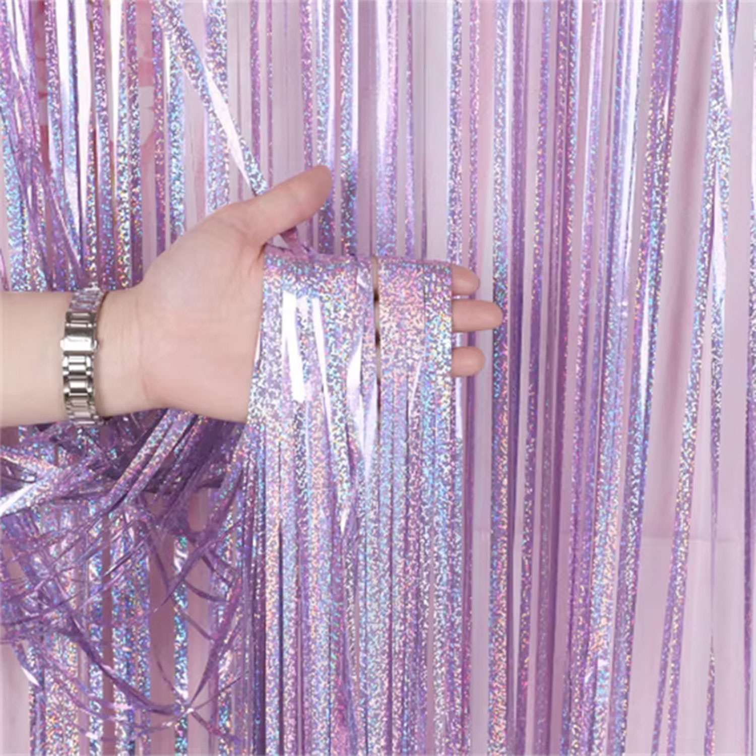 La Garçonne Home Glitzer Lametta Light Pink