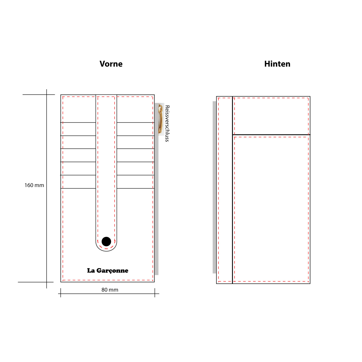La Garçonne Accessoires Liv Portemonnaie Black
