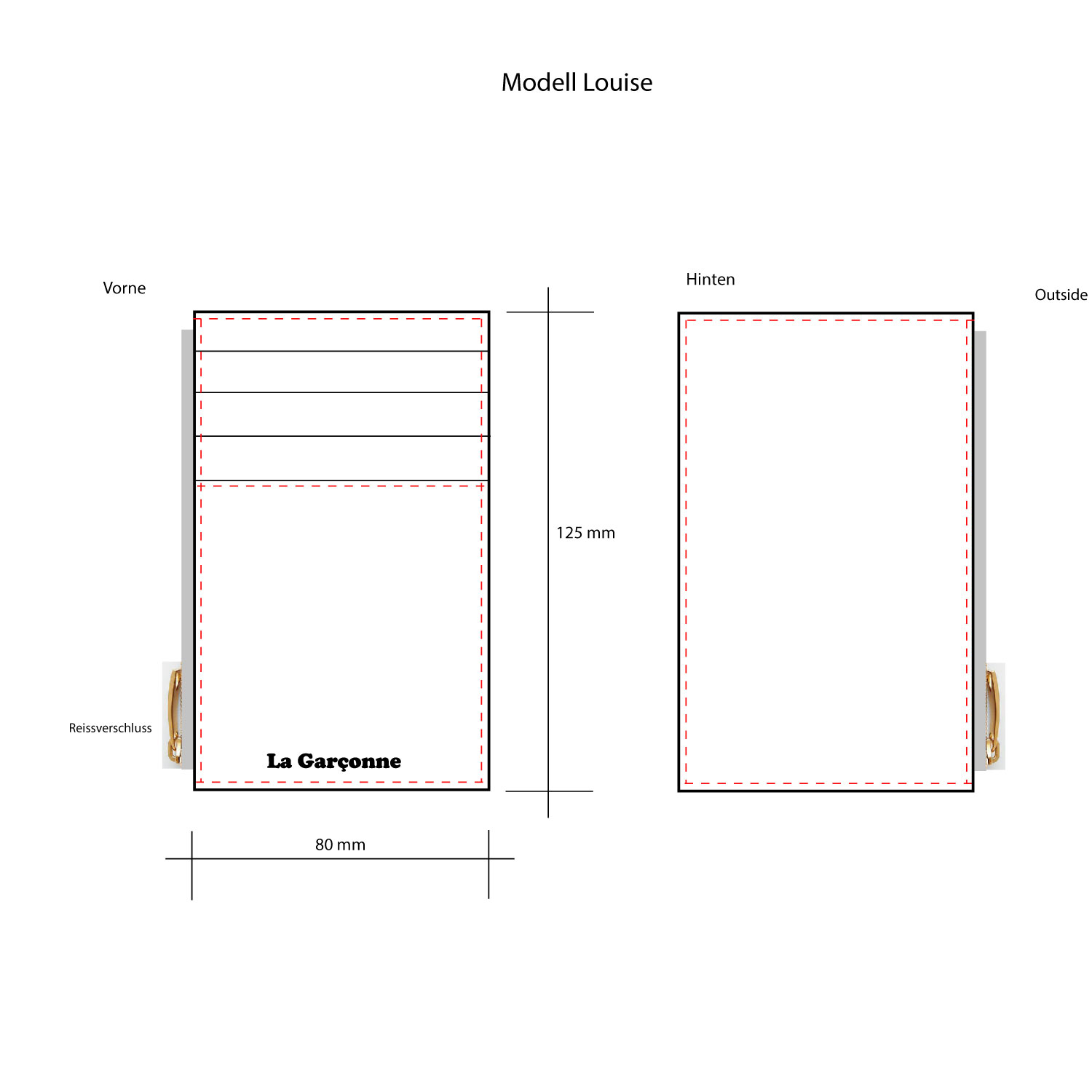 La Garçonne Accessoires Louise La Garçonne Portemonnaie mint Masse