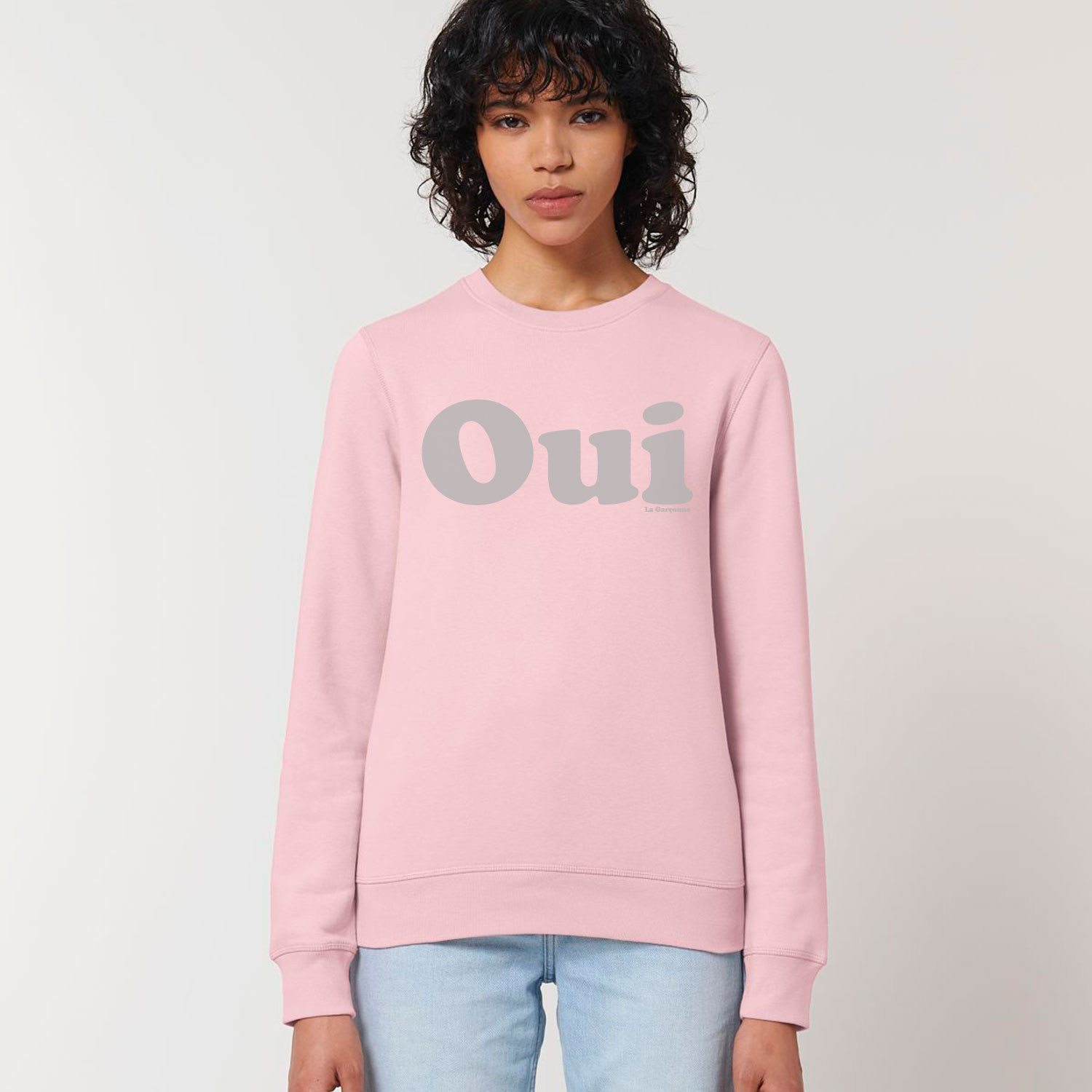 La Garçonne Vetements Oui Sweater Cotton Pink