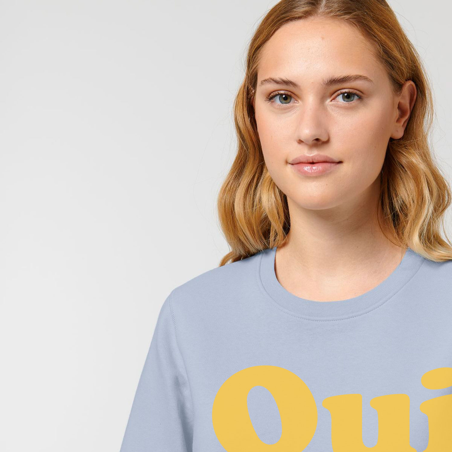 La Garçonne Vetements Oui Sweater Serene Blue