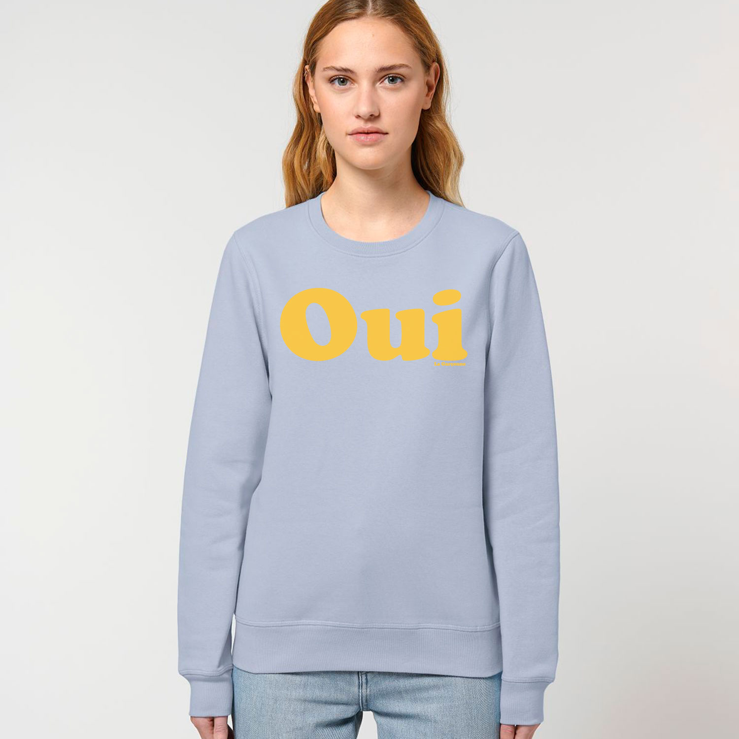 La Garçonne Vetements Oui Sweater Serene Blue