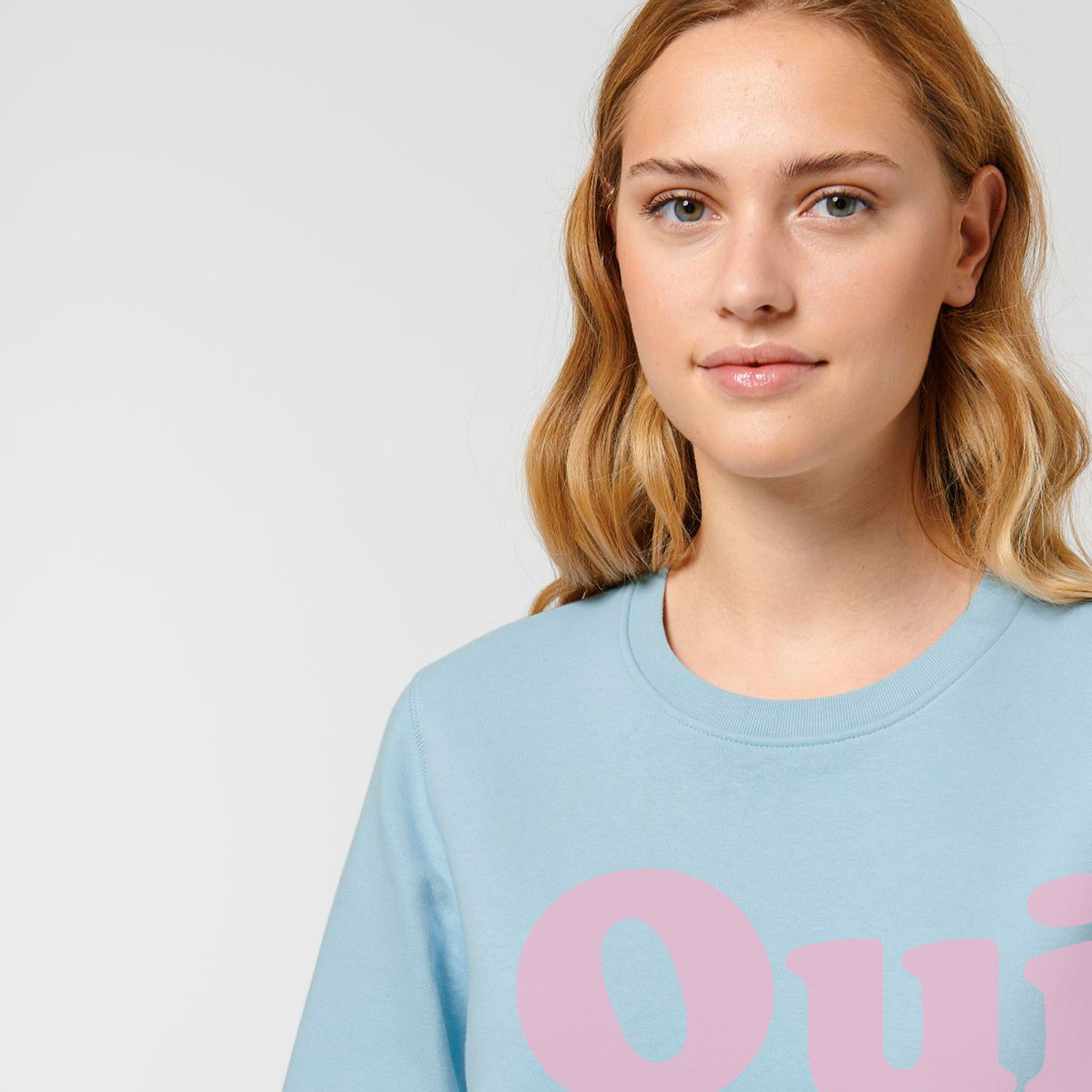 La Garçonne Vetements Oui Sweater Sky Blue