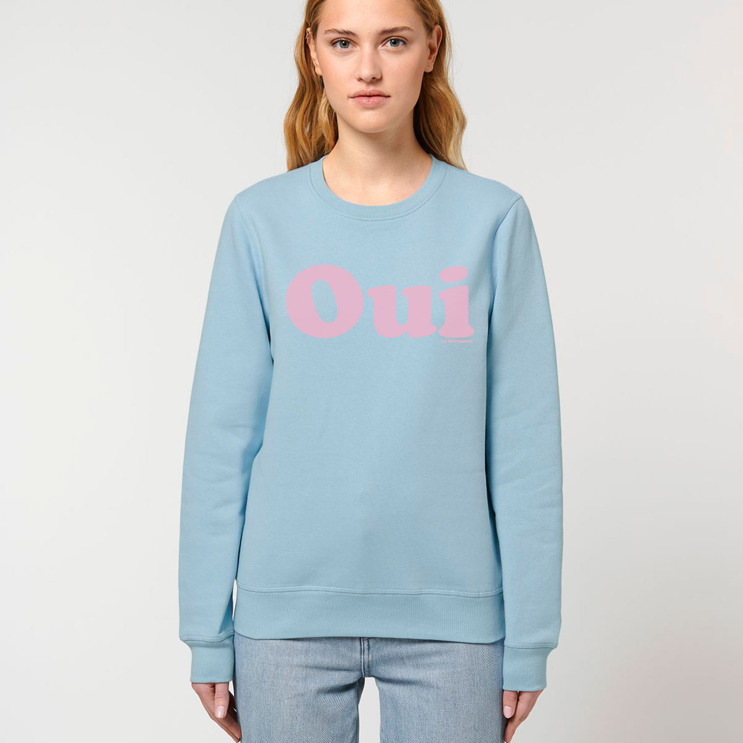 La Garçonne Vetements Oui Sweater Sky Blue