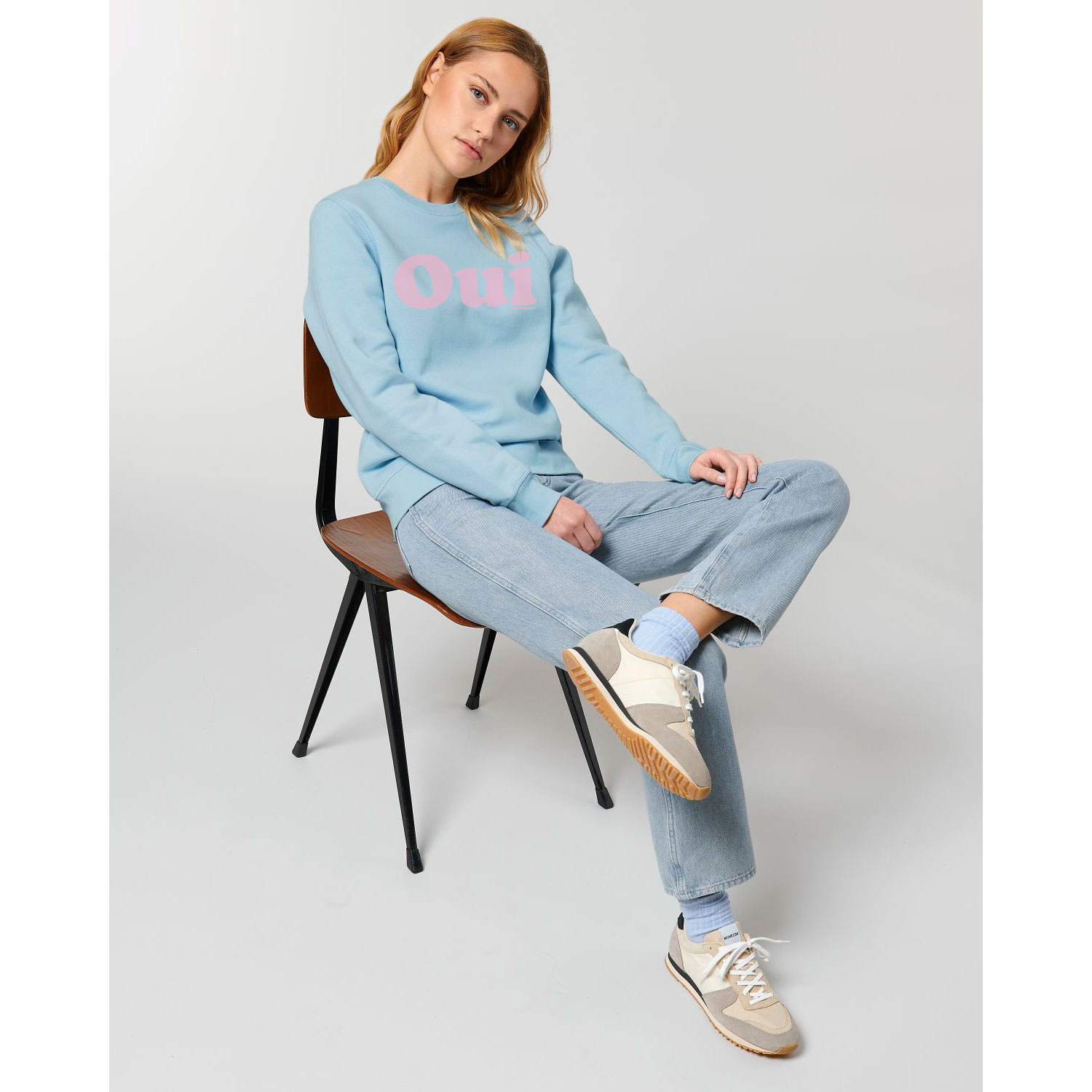 La Garçonne Vetements Oui Sweater Sky Blue