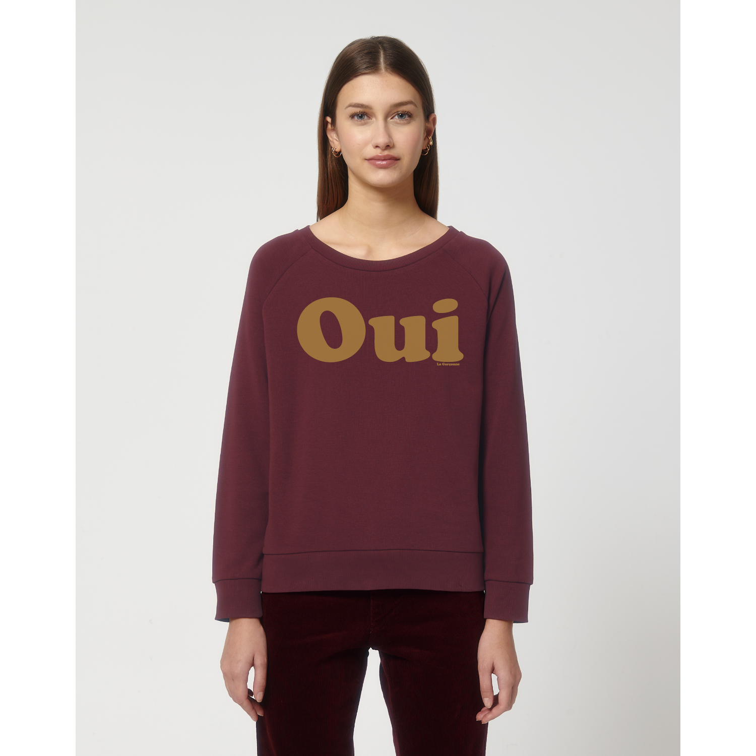 La Garçonne Vetements Oui Sweater Raglan Burgundy