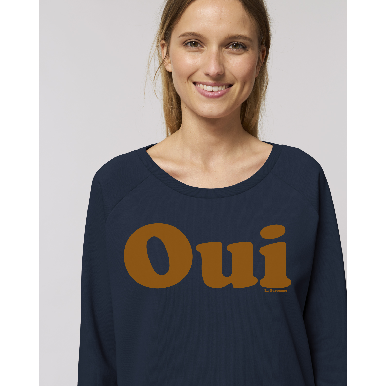 La Garçonne Vetements Oui Sweater Raglan French Navy