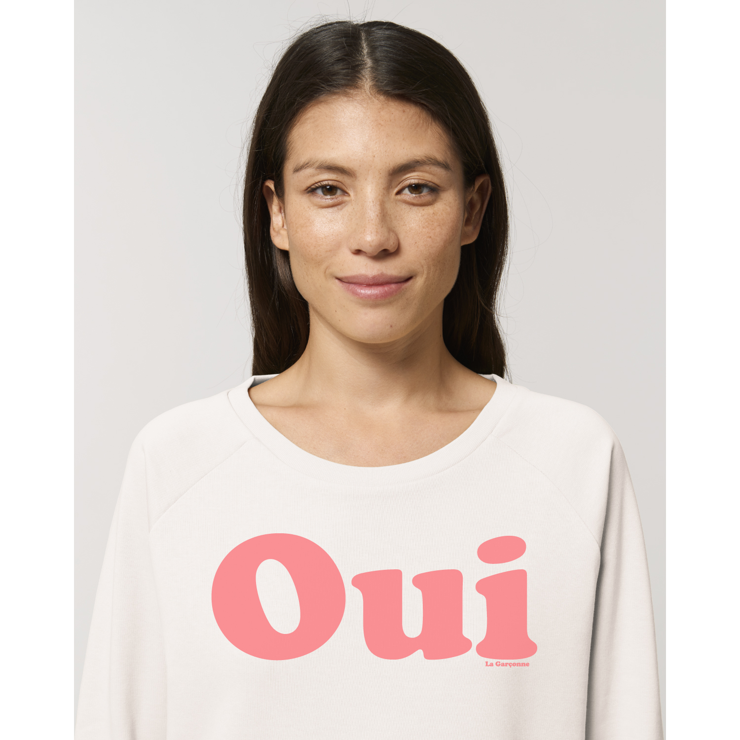 La Garçonne Vetements Oui Sweater Raglan Vintage White