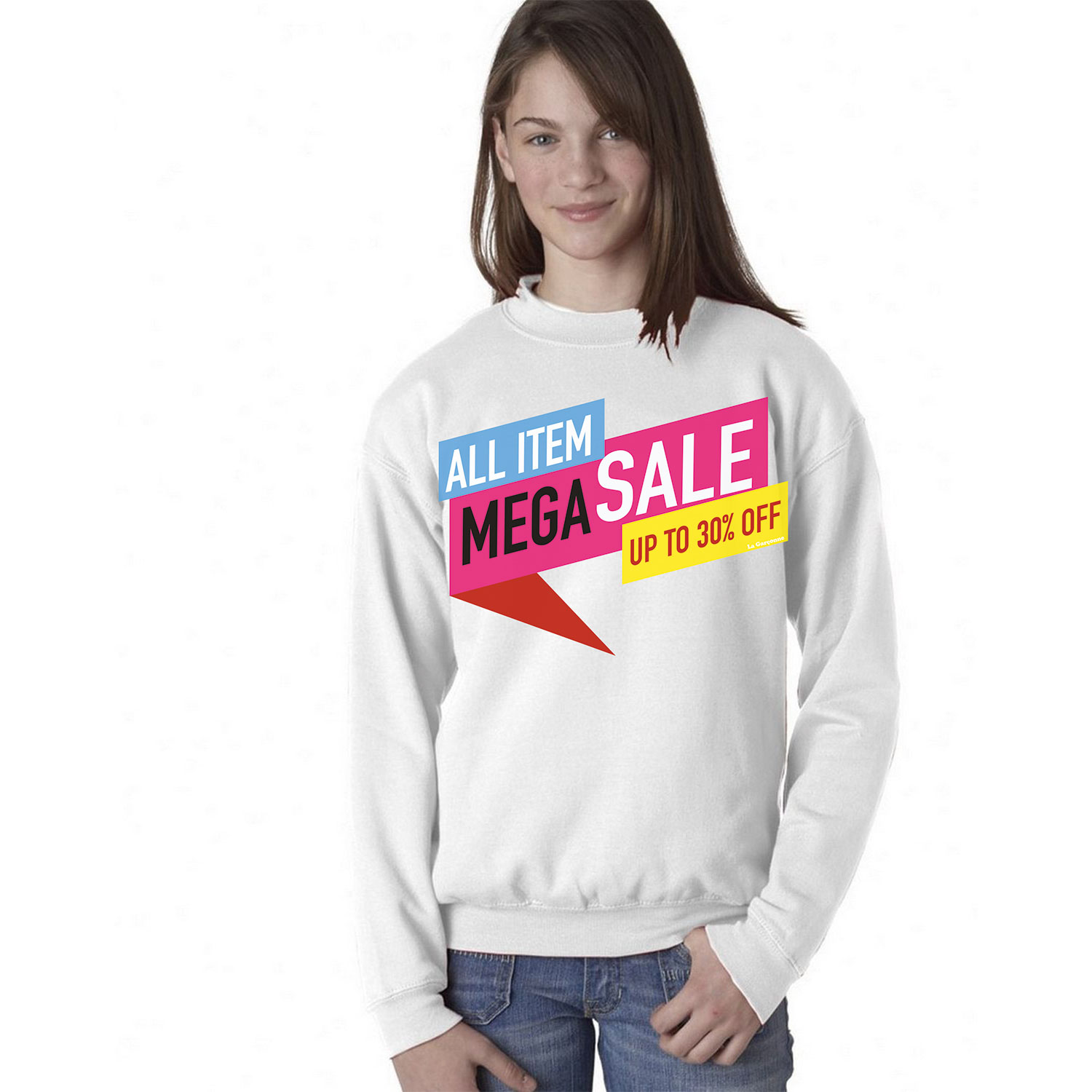 La Garçonne Vetements Mega Sweater White