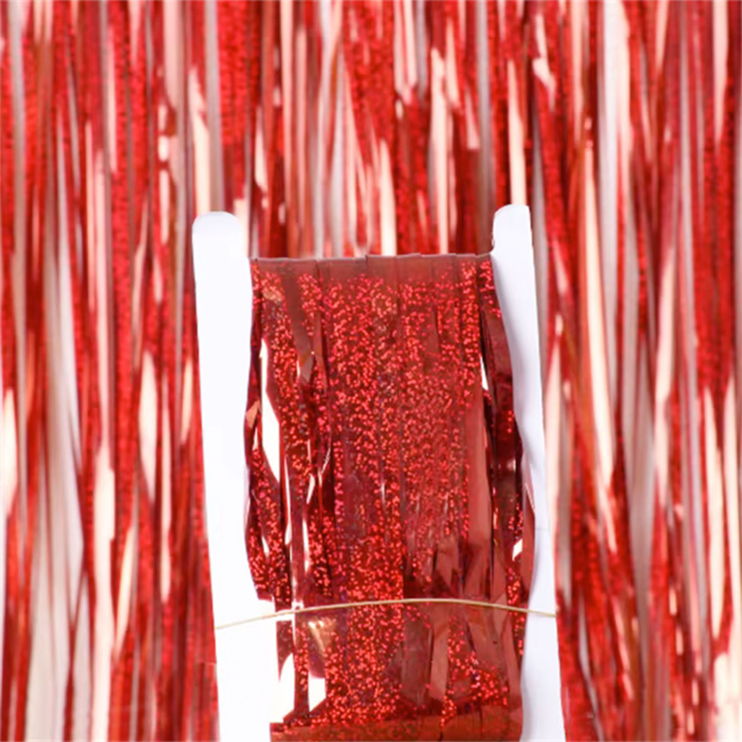 La Garçonne Home Glitzer Lametta Red