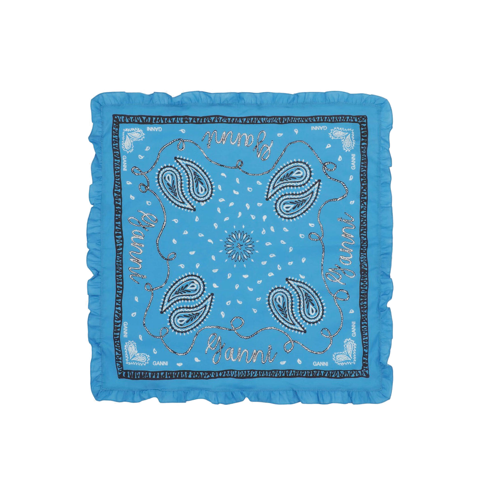 Ganni Bandana Ganni Blau vorne