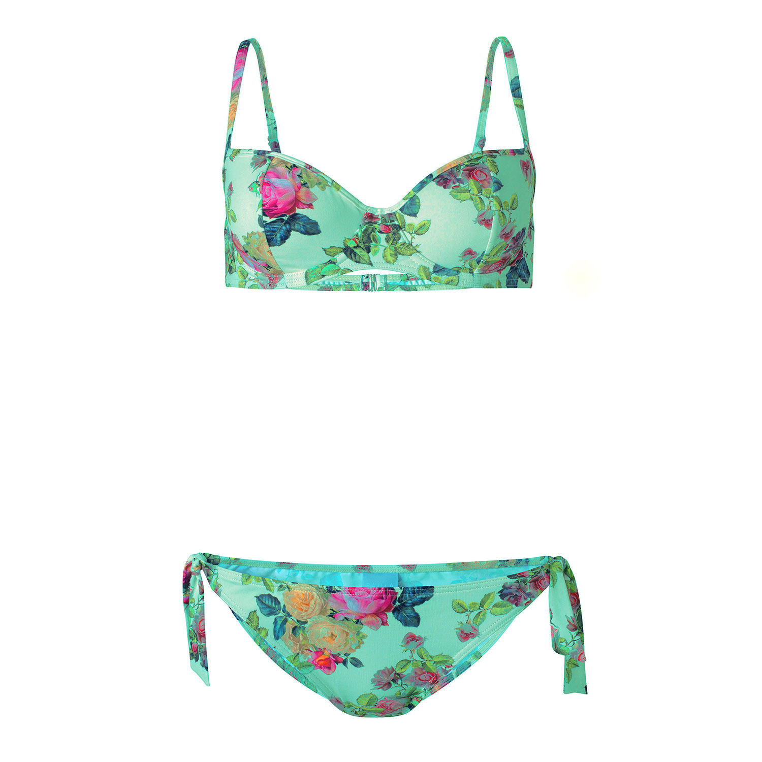 Paula Sicily Bikini Aqua Roses