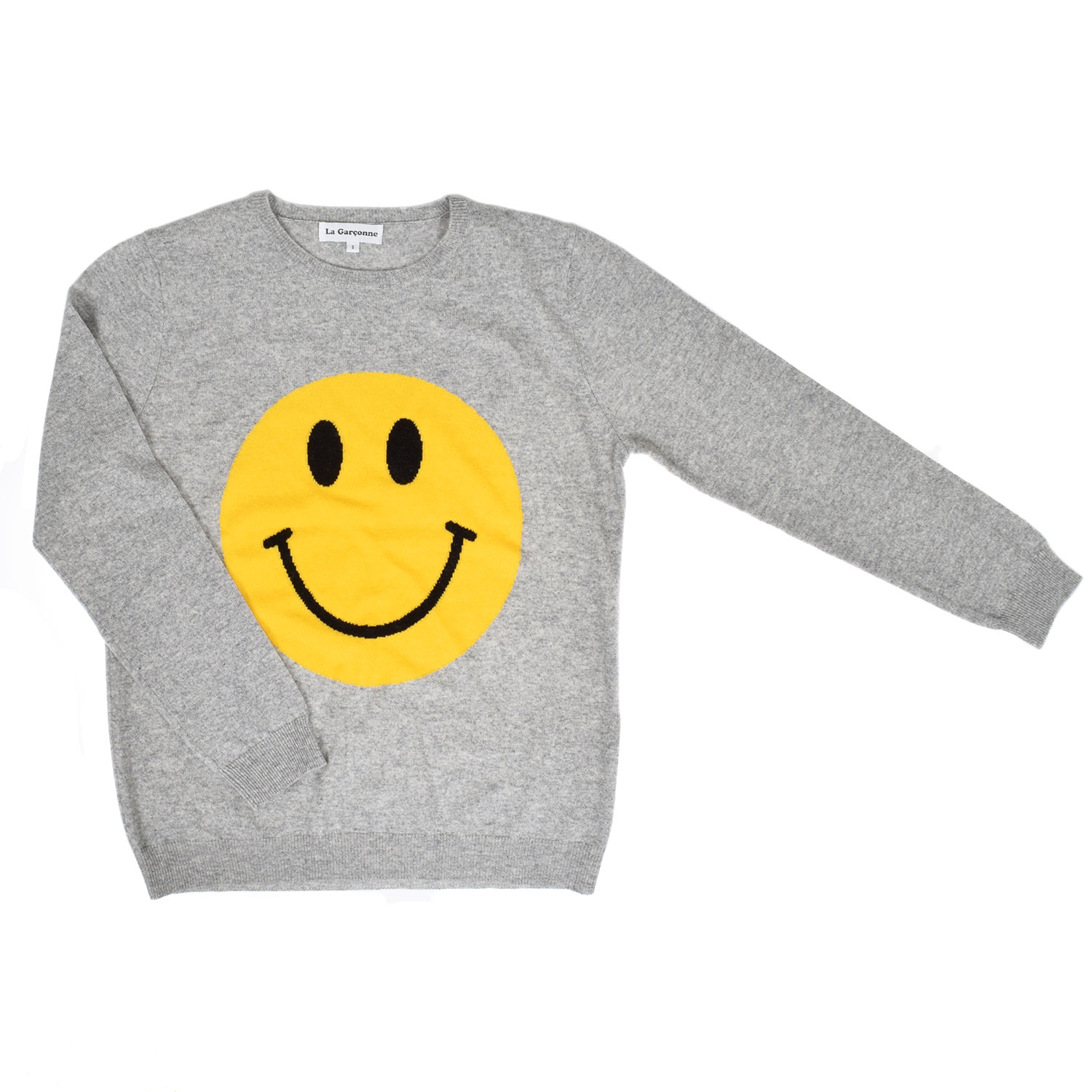 La Garçonne Vetements Smiley Strickpullover Grey