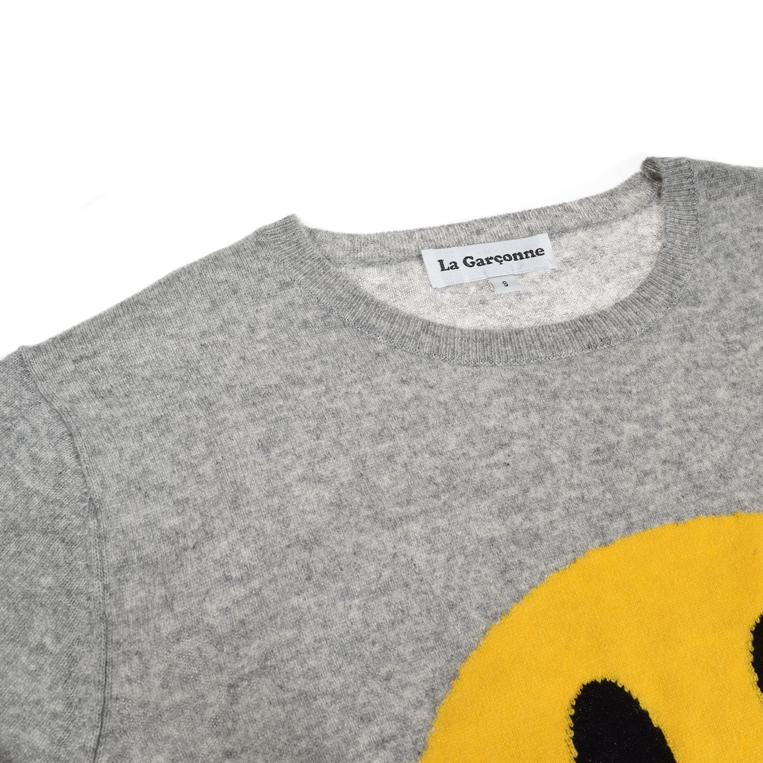 La Garçonne Vetements Smiley Strickpullover Grey