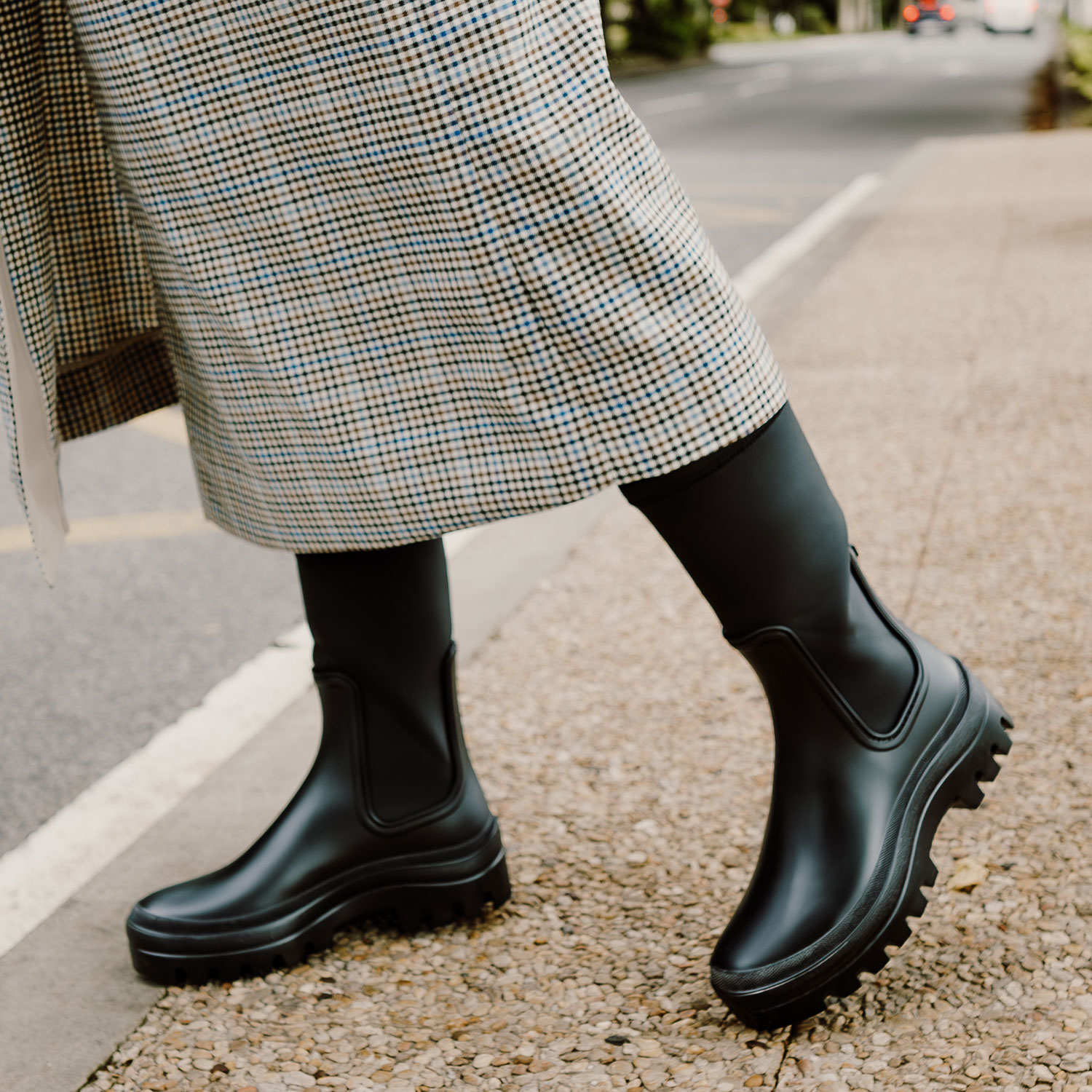 Igor Soul Igor Gummistiefel Schwarz Model vorne