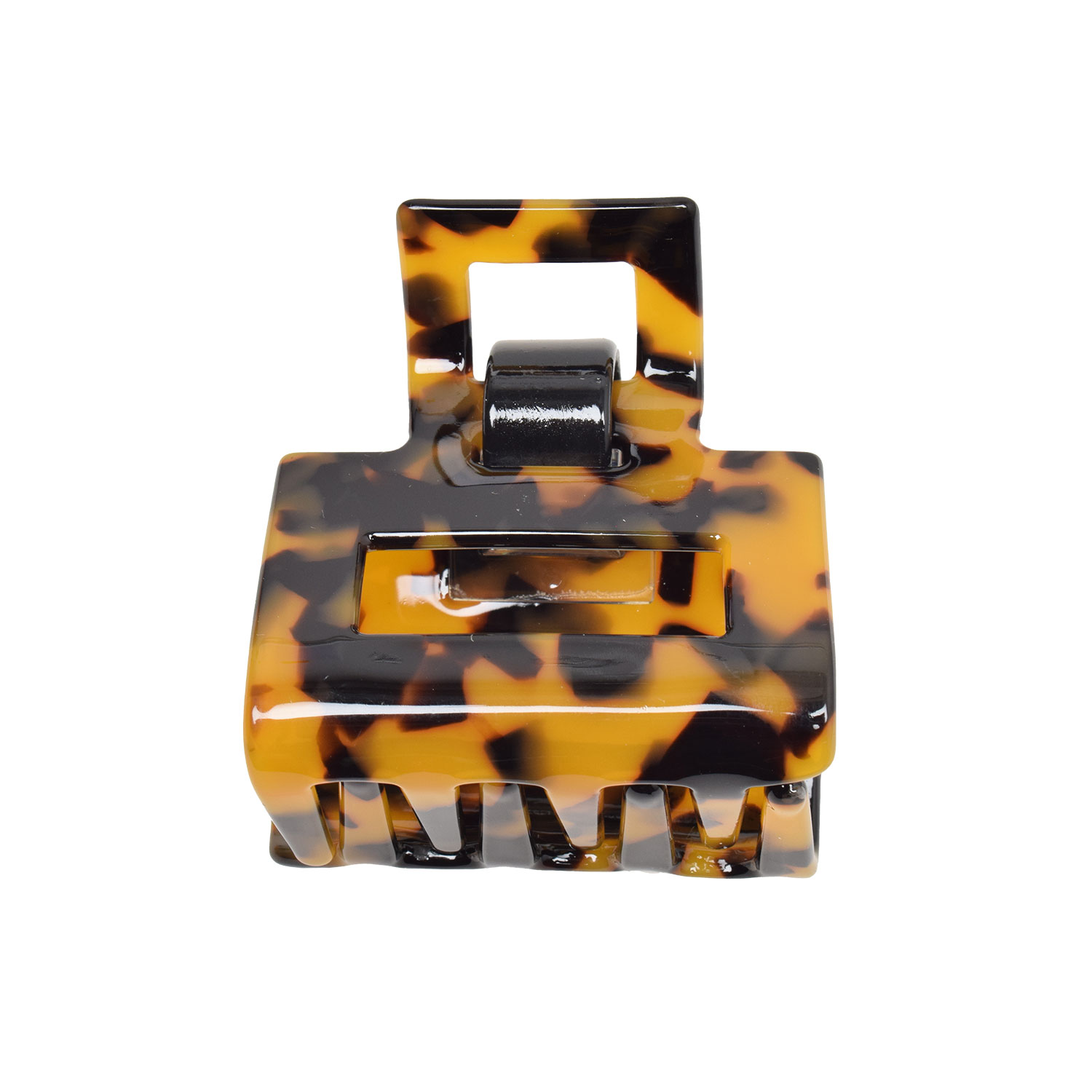 Voila Square Circle Haarklammer Braun vorne