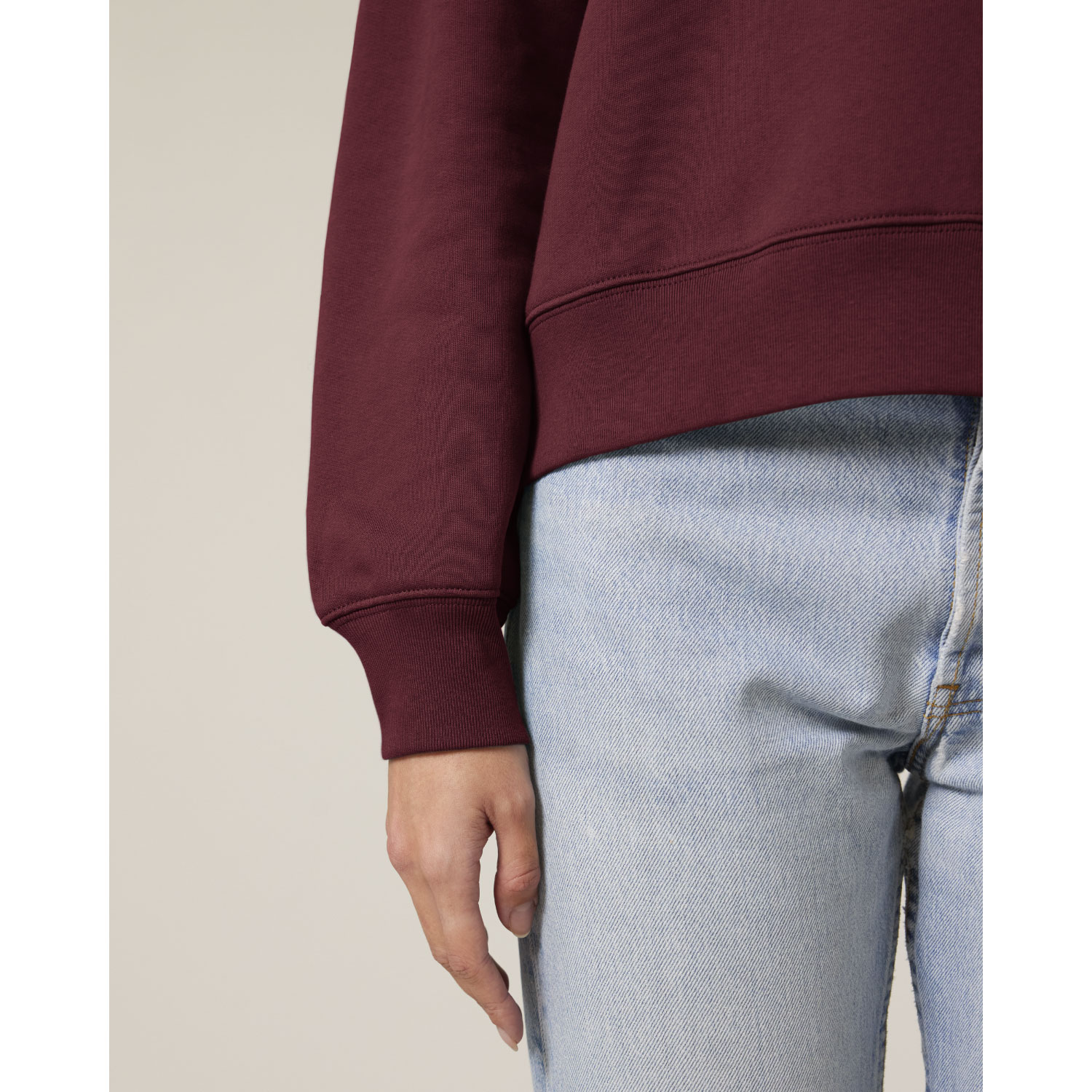La Garçonne Vetements Oui Sweater Alma Burgundy