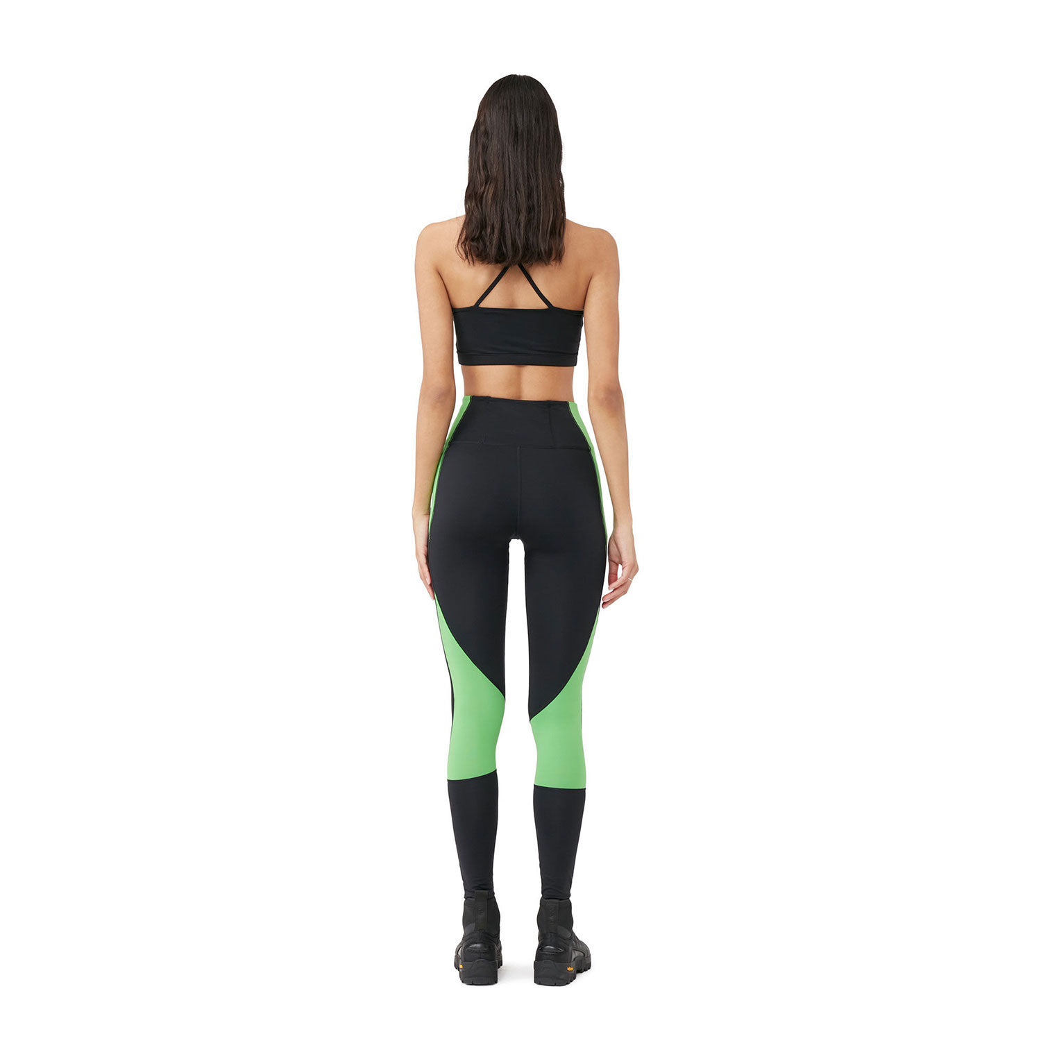 Ganni Active Ganni Leggings Schwarz Model hinten